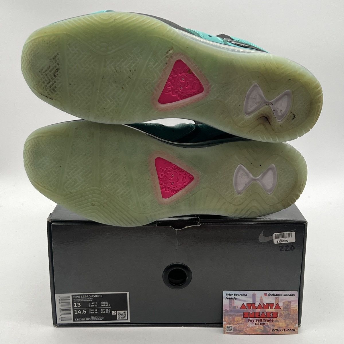 Nike Lebron 8 south beach Size US 13 / EU 46 - 8 Thumbnail