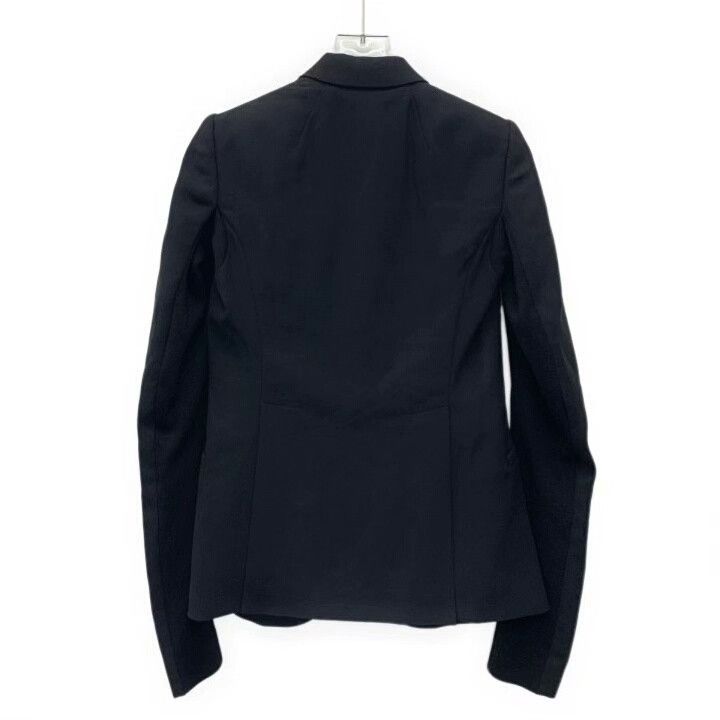 Rick Owens Rick Owens Black Wool Lapel Single-Button Blazer Size US M / EU 48-50 / 2 - 2 Thumbnail