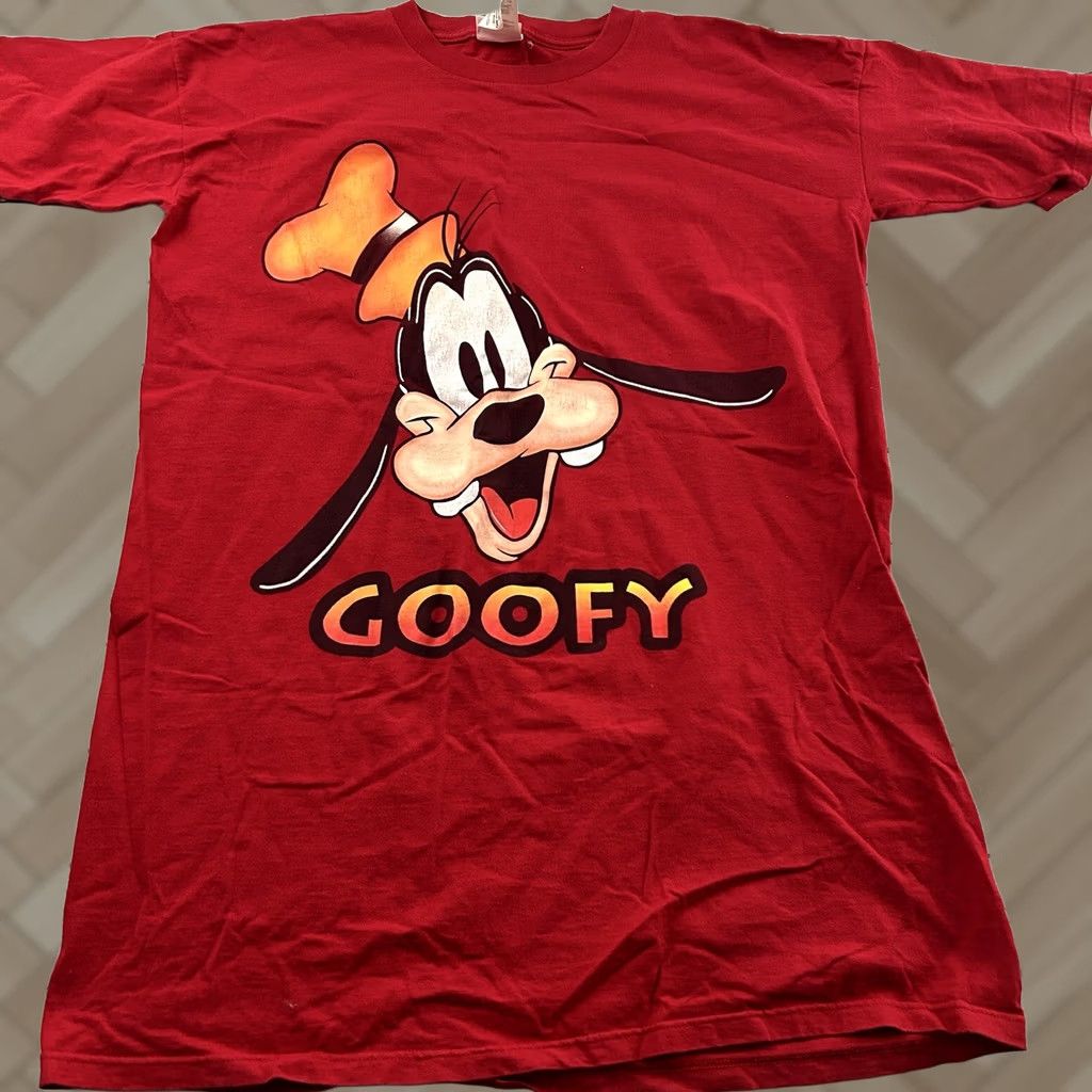 Disney VINTAGE Disney Sleepy Heads Goofy Short Sleeve T Shirt Mens One Size Red Size US M / EU 48-50 / 2 - 1 Thumbnail