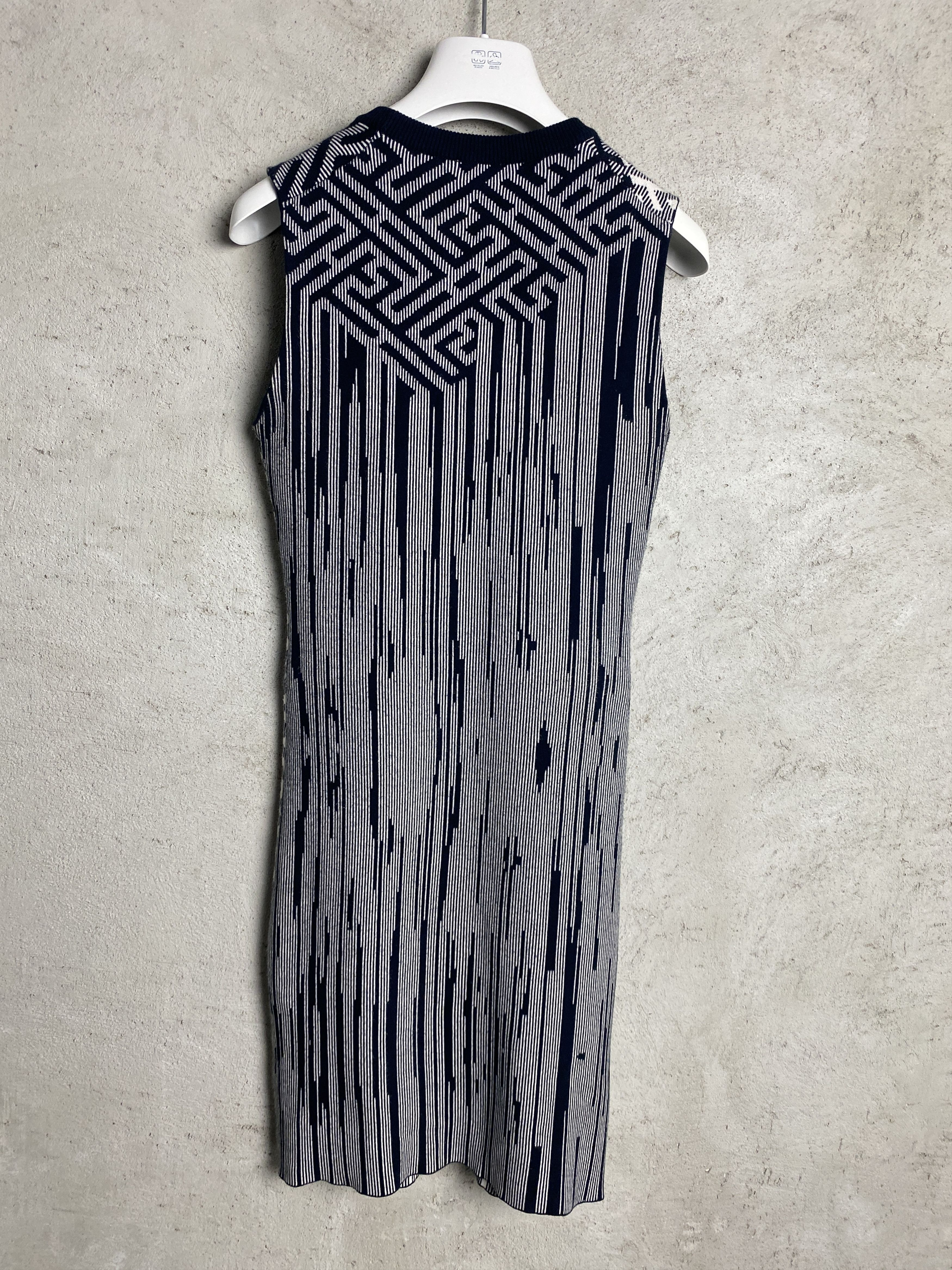 Kenzo Kenzo blue white midi dress striped Size S / US 4 / IT 40 - 5 Thumbnail