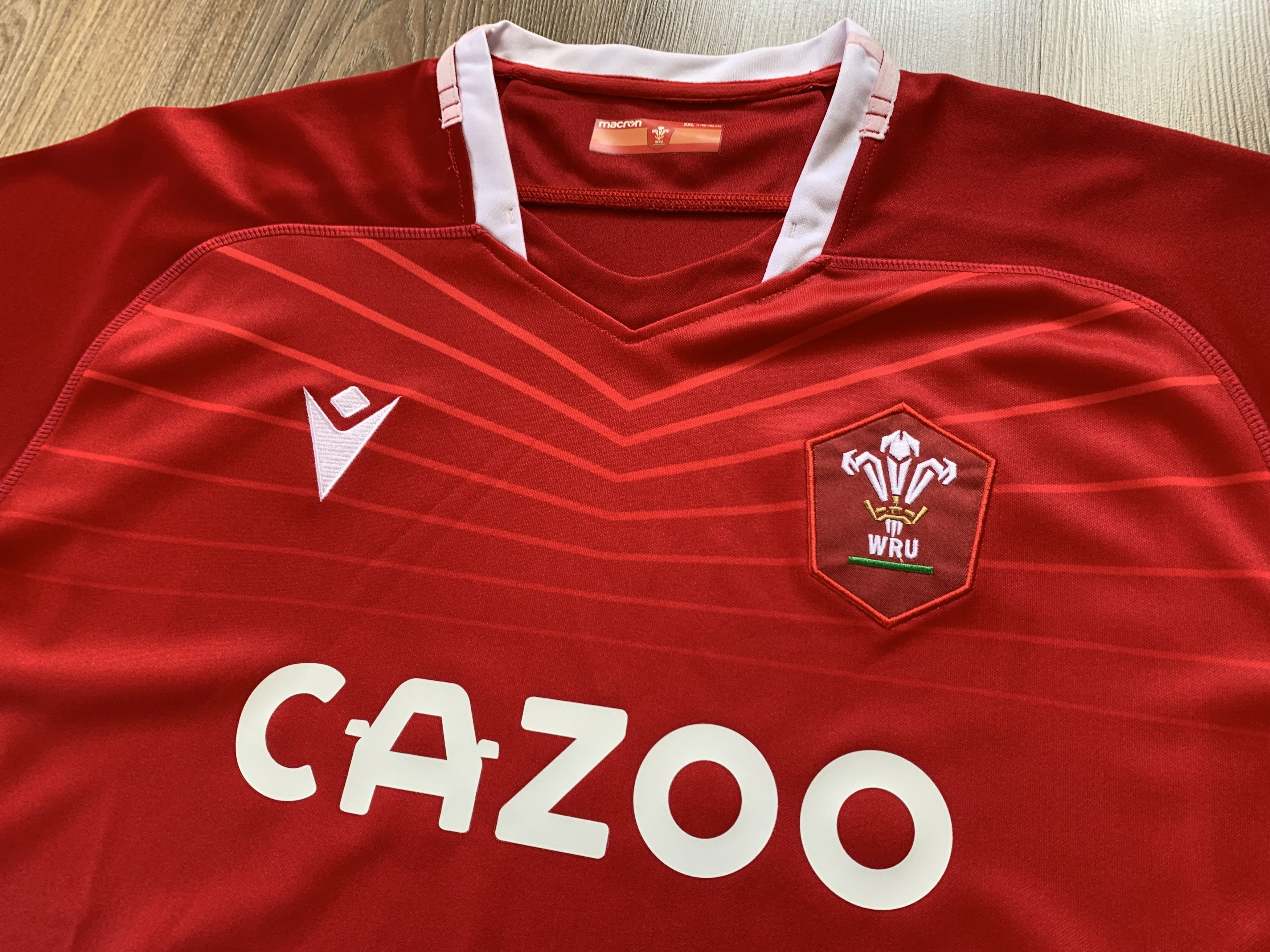 Macron WRU Macron Wales Rugby Union Jersey Size US XXL / EU 58 / 5 - 4 Thumbnail