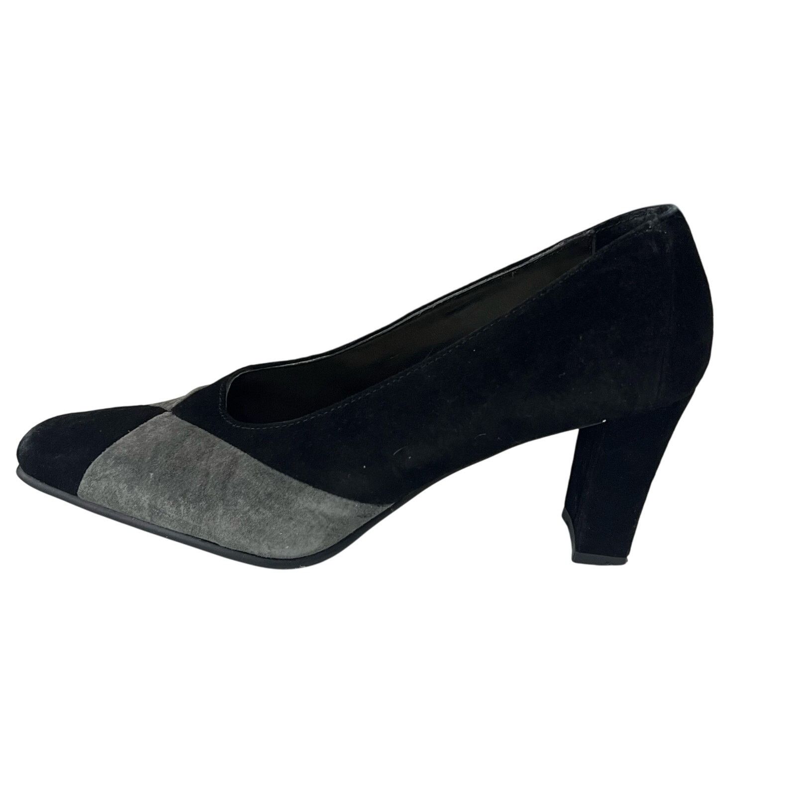 Other Kim Rogers Pumps 7.5 Diamond Black Gray Colorblock Heel Size US 7.5 / IT 37.5 - 1 Thumbnail