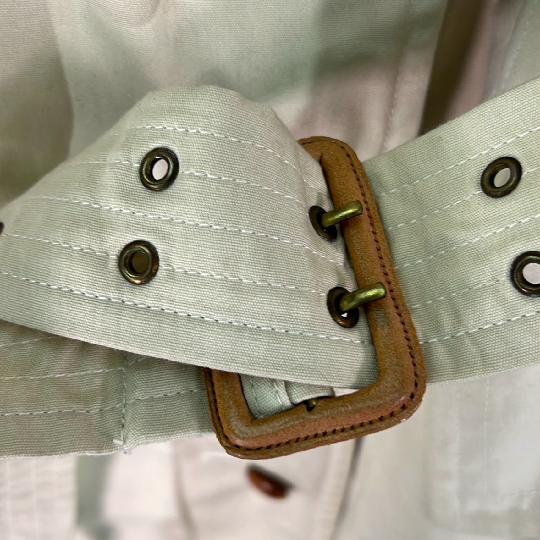 Vintage VINTAGE Silver Sail Women's Trench Coat XL Beige Long Sleeve Casual Classic Button Front Size XL / US 12-14 / IT 48-50 - 6 Thumbnail