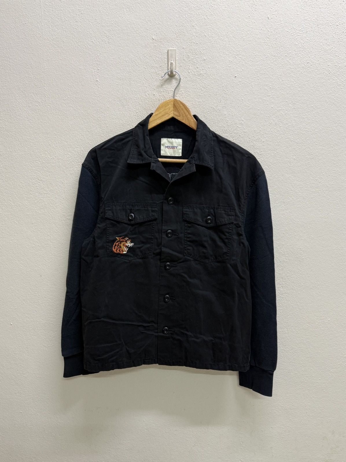 MOUSSY Moussy shirt jacket mixed material with tiger embroidered Size S / US 4 / IT 40 - 17 Thumbnail
