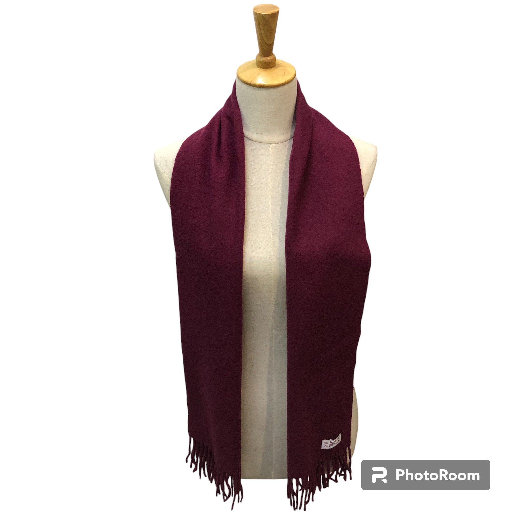 United Colors Of Benetton United Colors Of Benetton Wool Scarf Muffler V2815 Size ONE SIZE - 1 Thumbnail