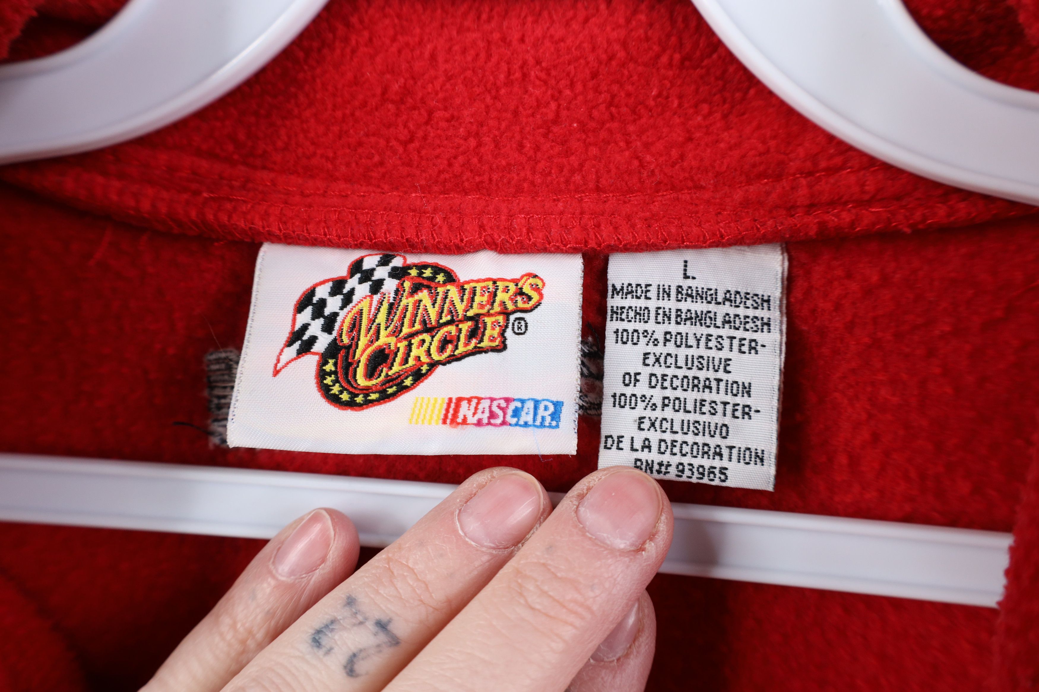 Vintage Vintage NASCAR M&Ms Racing Kyle Busch Half Zip Sweater Size US L / EU 52-54 / 3 - 9 Thumbnail