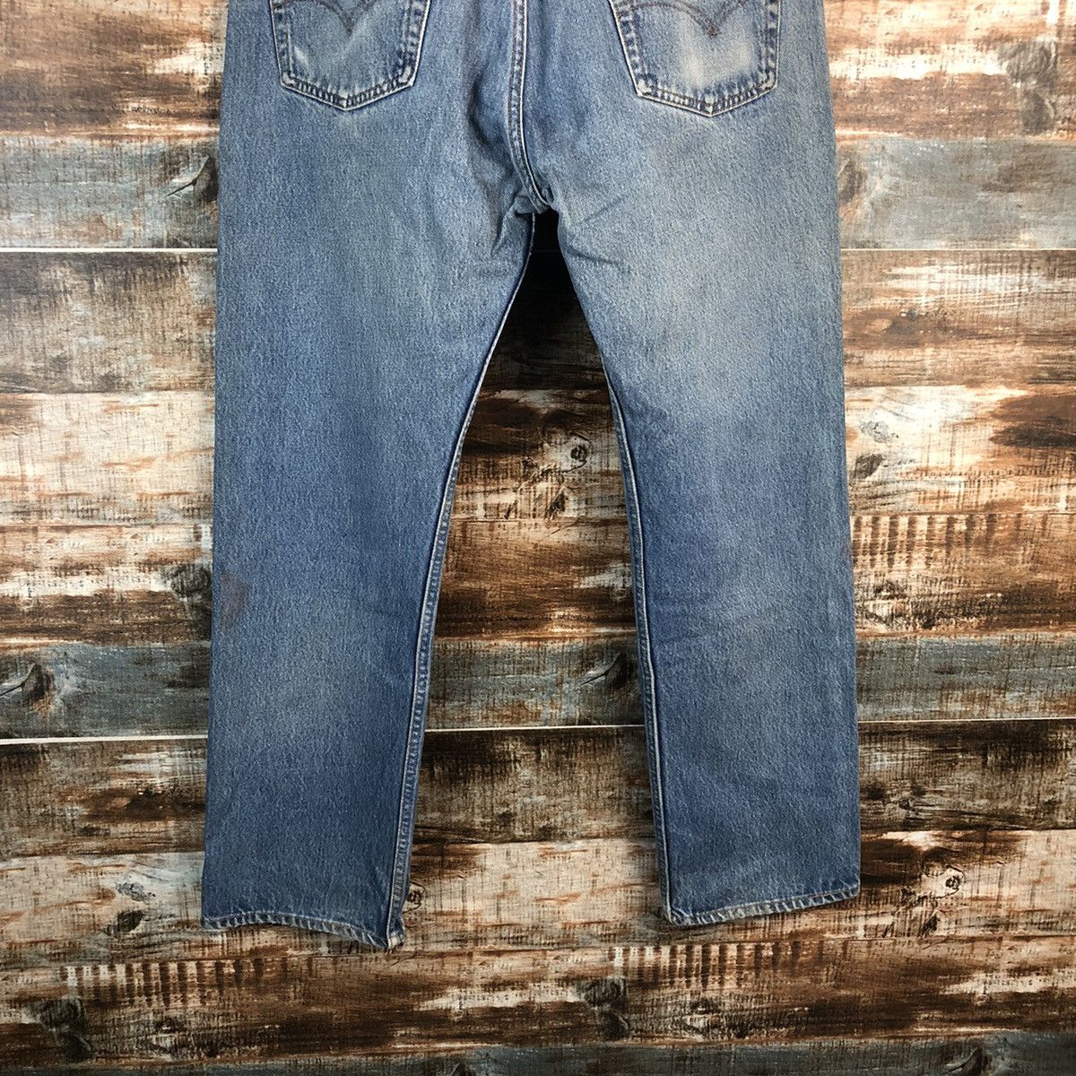 Levi's 501xx Levis Blue Denim jeans Pants #A2572 Size US 35 - 17 Thumbnail
