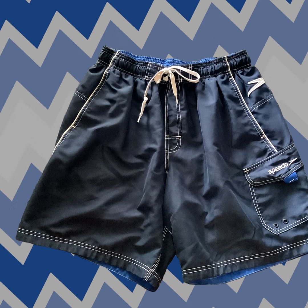 Speedo Speedo Men's Swim Shorts Bottoms L Blue Size US 33 - 1 Thumbnail