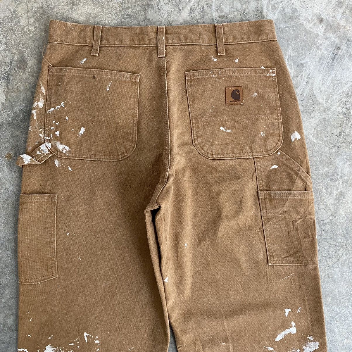 Carhartt Vintage Carhartt Faded Tan Splatter Painter Pants Size US 32 / EU 48 - 19 Thumbnail