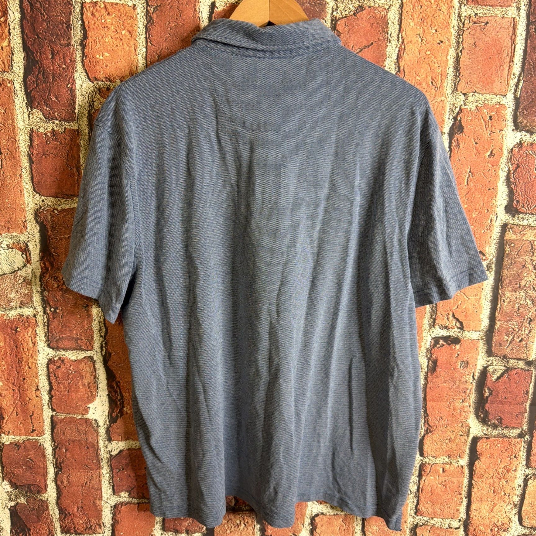 Jos. A. Bank Jos. A. Bank Traveler Collection Tailored Fit Polo XL Blue Men Shirt Polo Size US XL / EU 56 / 4 - 3 Thumbnail