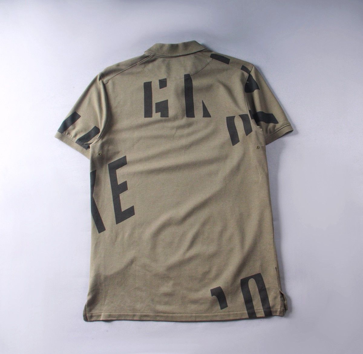 Nike Nike Hacked Logo Slim Golf Polo Khaki Green Swoosh M Size US M / EU 48-50 / 2 - 3 Thumbnail