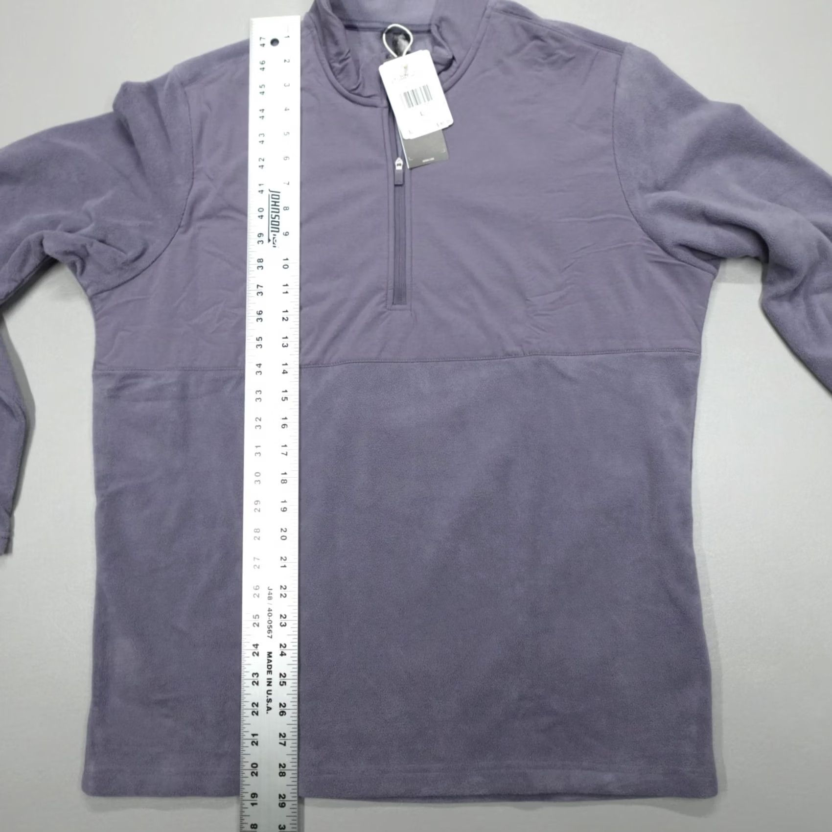 Adidas Adidas Pullover Fleece 1/4 Zip Mock Neck Men's L Dusty Purple Regular Size US M / EU 48-50 / 2 - 5 Thumbnail
