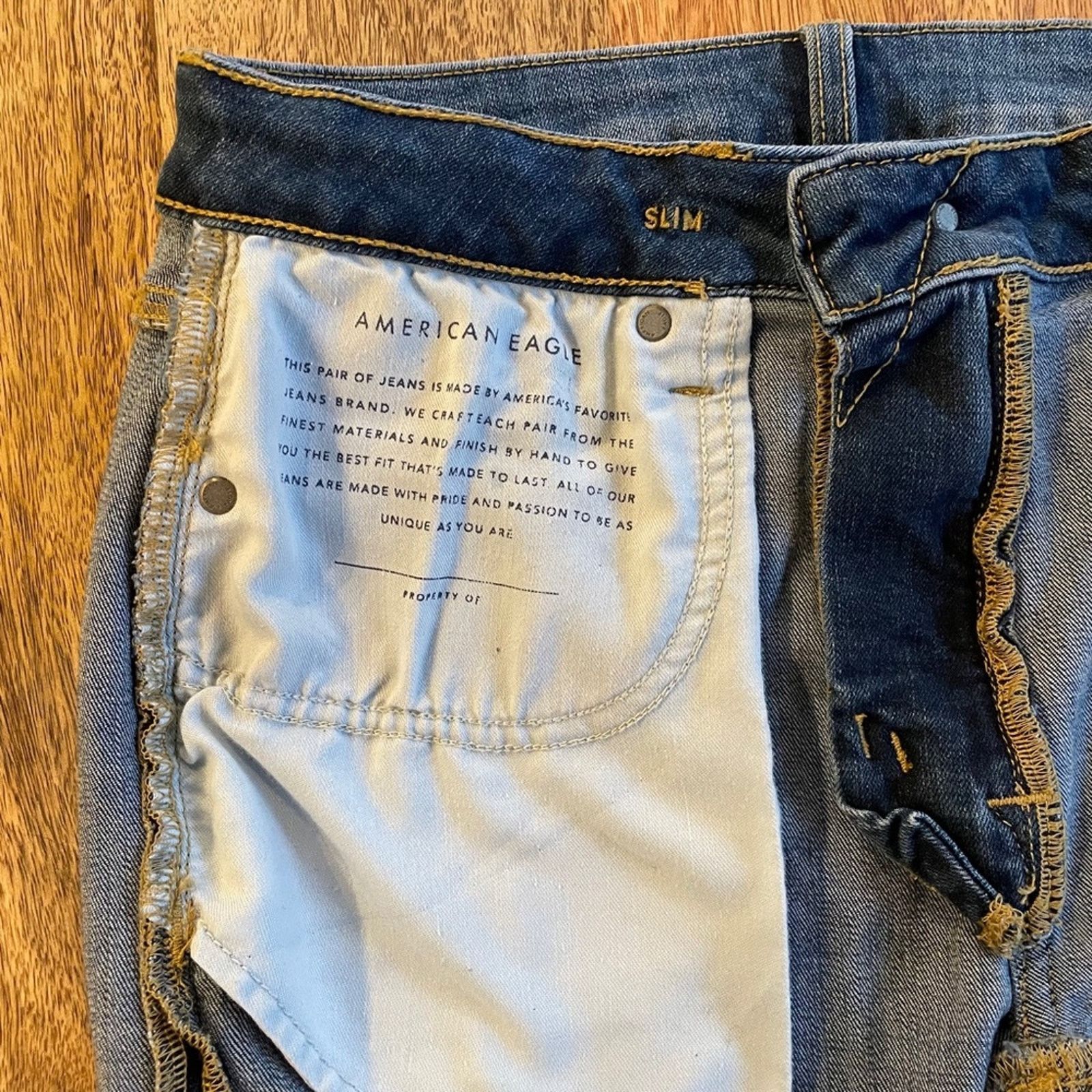 American Eagle Outfitters AE Flex Slim Fit Jean 30x30 Size US 30 / EU 46 - 8 Thumbnail