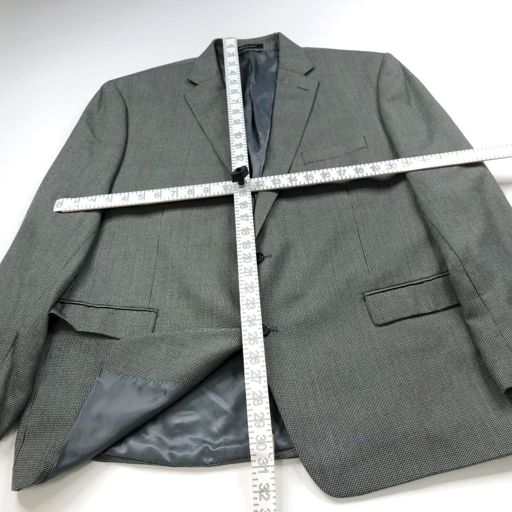 Ralph Lauren Lauren Ralph Lauren Green Label Sport Coat Jacket Gray Blue 48R Men Regular Notch Two-Button Front Houndstooth Vintage No Size US M / EU 48-50 / 2 - 7 Thumbnail