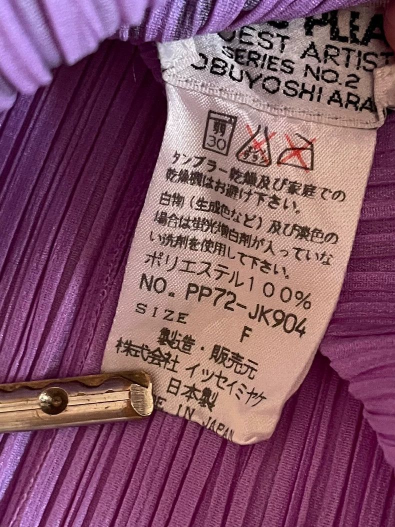 Issey Miyake Issey Miyake size:one size Purple ink-wash lily pleated ve Size S / US 4 / IT 40 - 3 Thumbnail