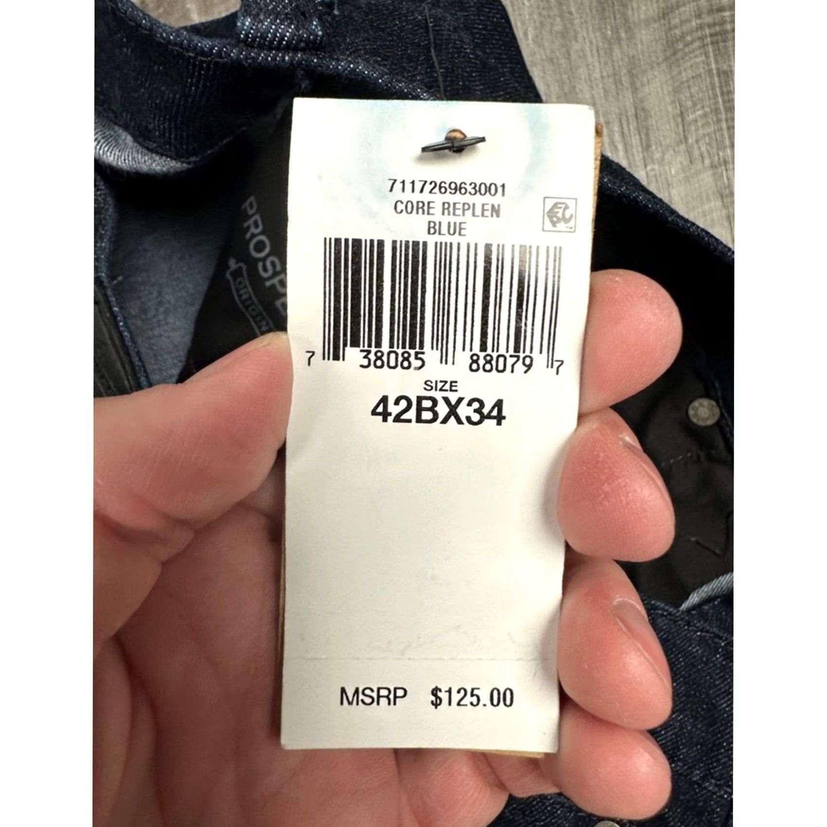 Polo Ralph Lauren Polo Ralph Lauren The Prospect Rope Dyed Low Stretch Straight Jeans - 42Bx34 Blue Mens 42B Big & Tall Straight 34in 8in 99% Cotton 1% Elastane NWT Size US XL / EU 56 / 4 - 8 Thumbnail