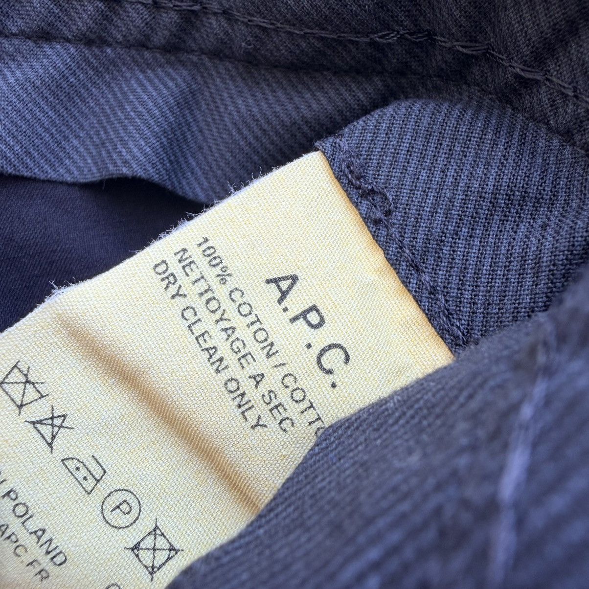 A.P.C. APC Rue Madame Chino Pants Black Size XL Flat Front Cotton Size US 37 - 4 Thumbnail