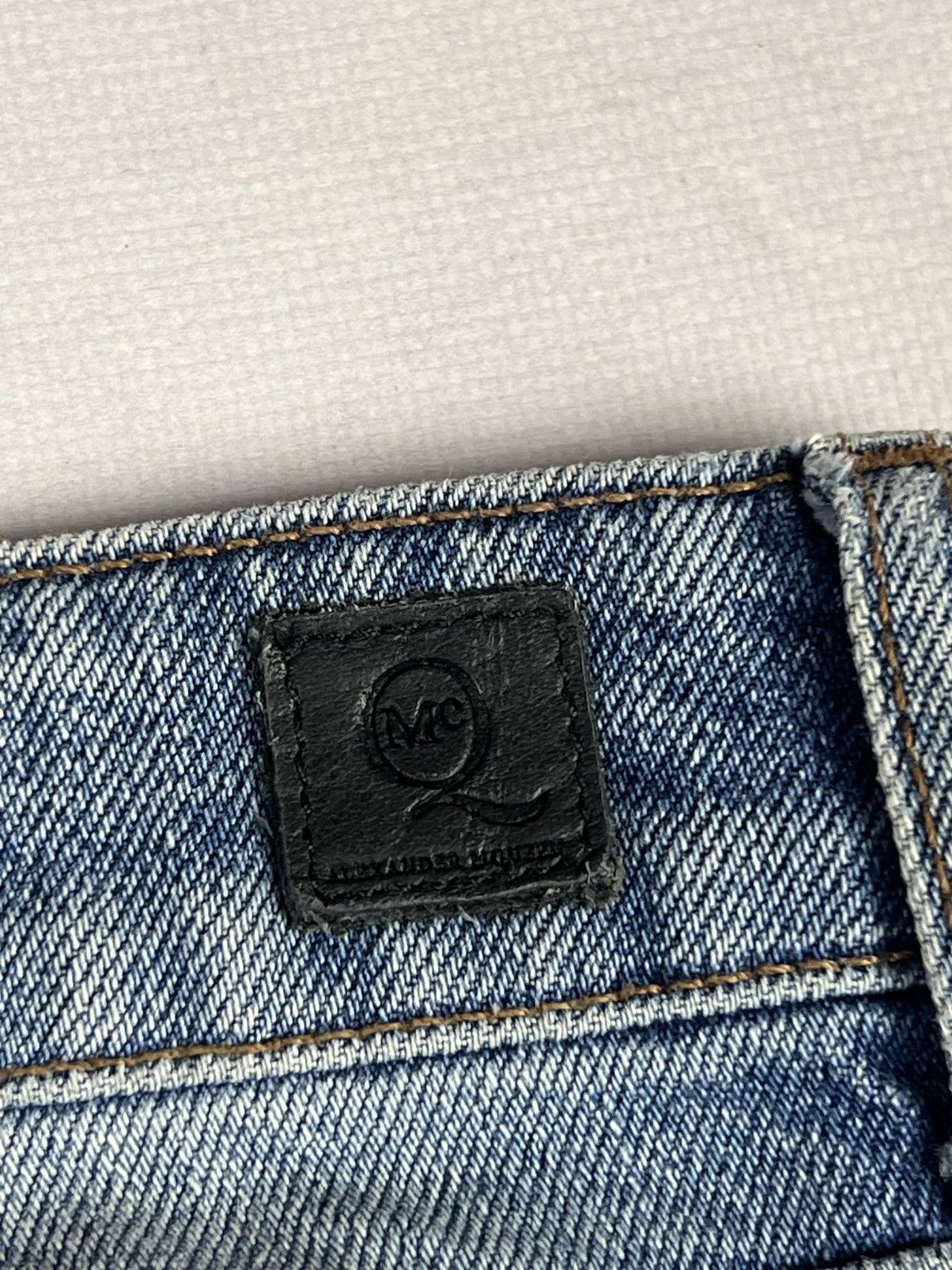 Alexander McQueen × Japanese Brand × Vintage Japanese Avant Garde Alexander McQueen Denim Classic Y2k Size US 26 / EU 42 - 5 Thumbnail