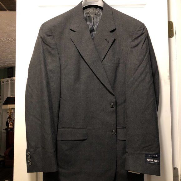 Austin Reed Austin reed men's new 100%wool sport coat blazer size:44L Size 44L - 2 Thumbnail