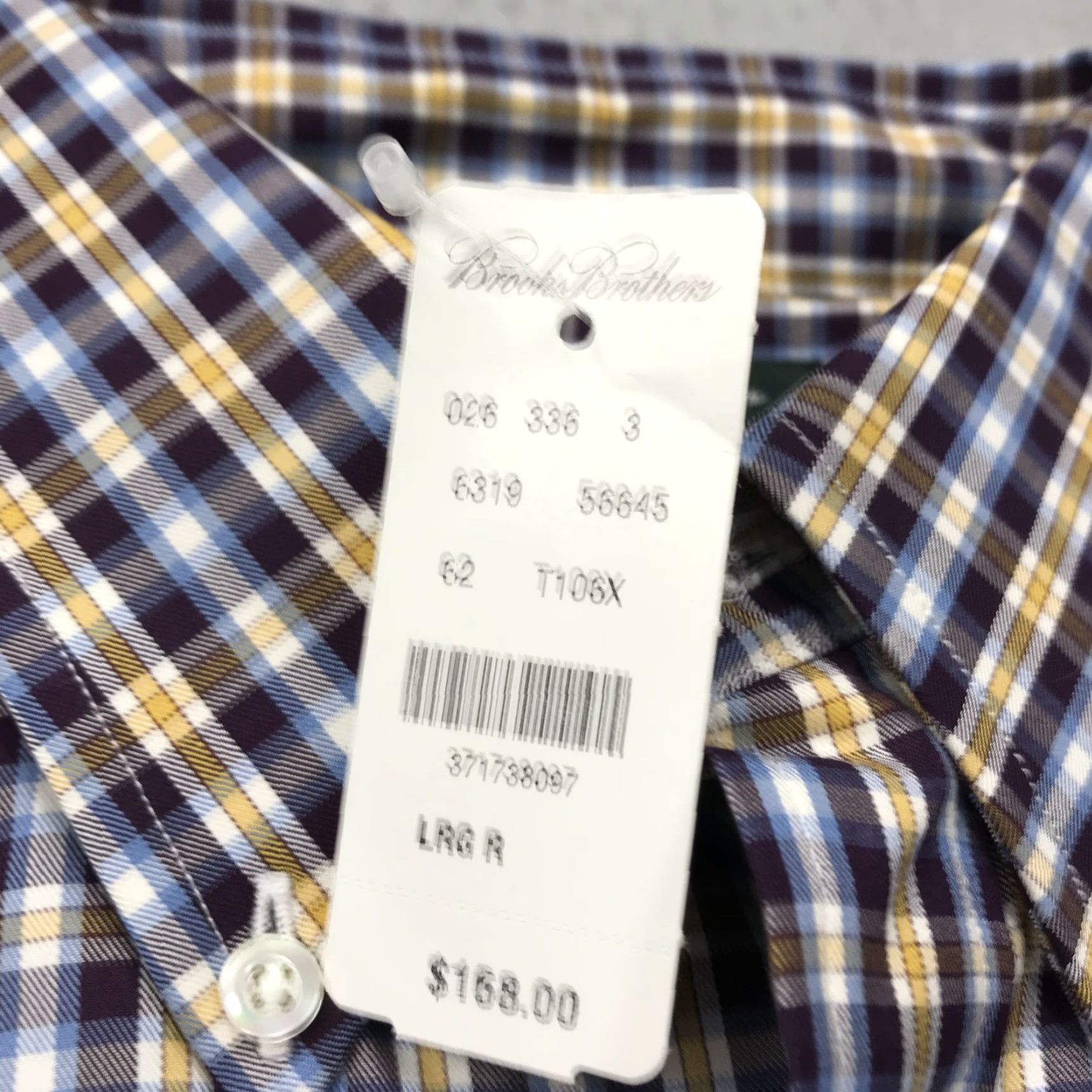 Brooks Brothers Brooks Brothers Shirt Mens Large Purple Check Button-Up Cotton NWT Casual Business Country Club Makers Merchants Classic Preppy Size US L / EU 52-54 / 3 - 4 Thumbnail