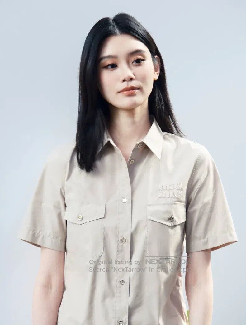 Miu Miu Miu Miu 38 Its color patch logo shirt Size S / US 4 / IT 40 - 2 Thumbnail