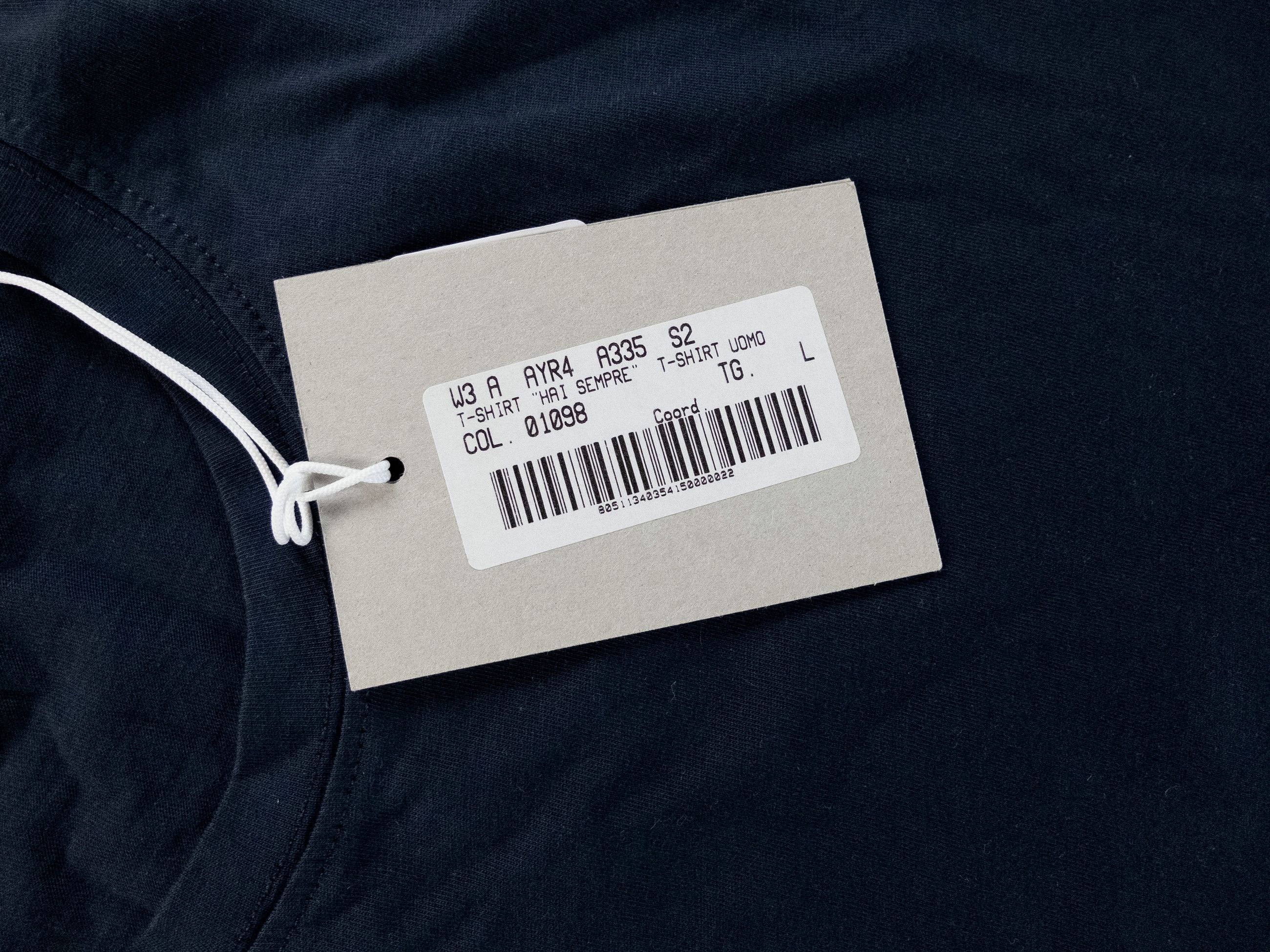 Aspesi ASPESI Hai Sempre solid navy blue t-shirt Large Size US L / EU 52-54 / 3 - 3 Thumbnail
