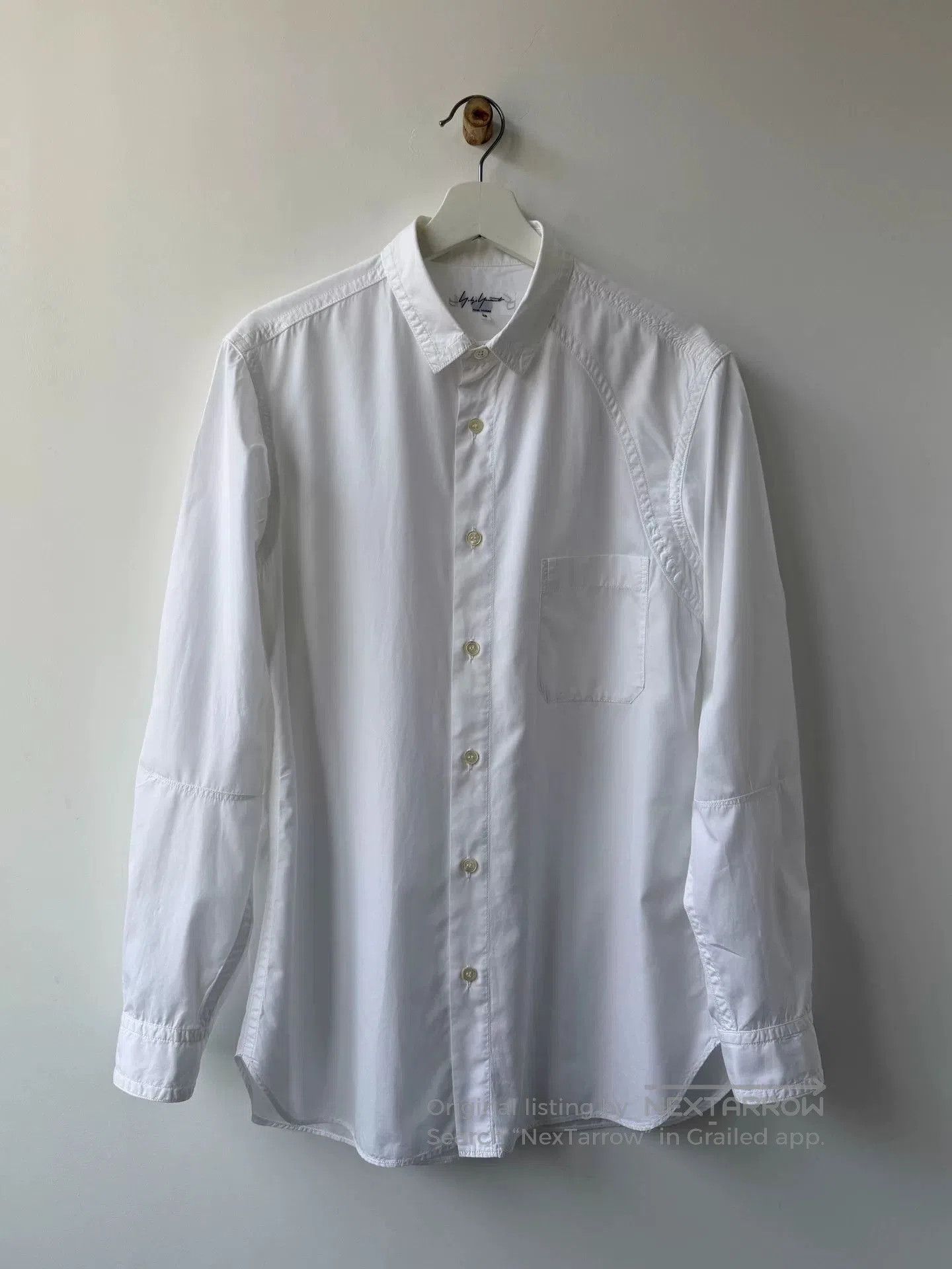Yohji Yamamoto Yohji Yamamoto Pour Homme White Shirt. Size US L / EU 52-54 / 3 - 1 Thumbnail