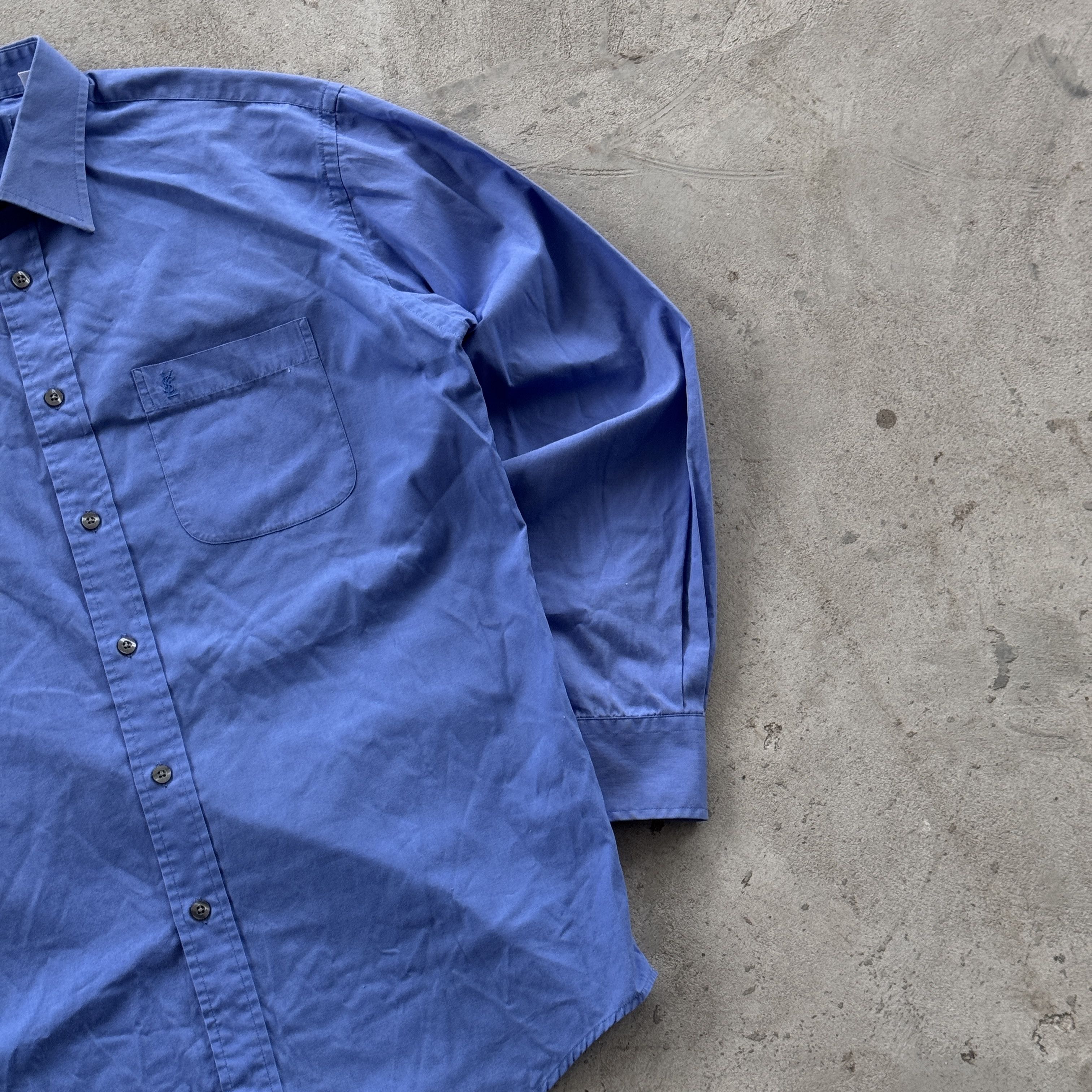 Yves Saint Laurent Vintage 90s Yves Saint Lauren Preppy Button Ups Shirt Y2K Size US M / EU 48-50 / 2 - 2 Thumbnail