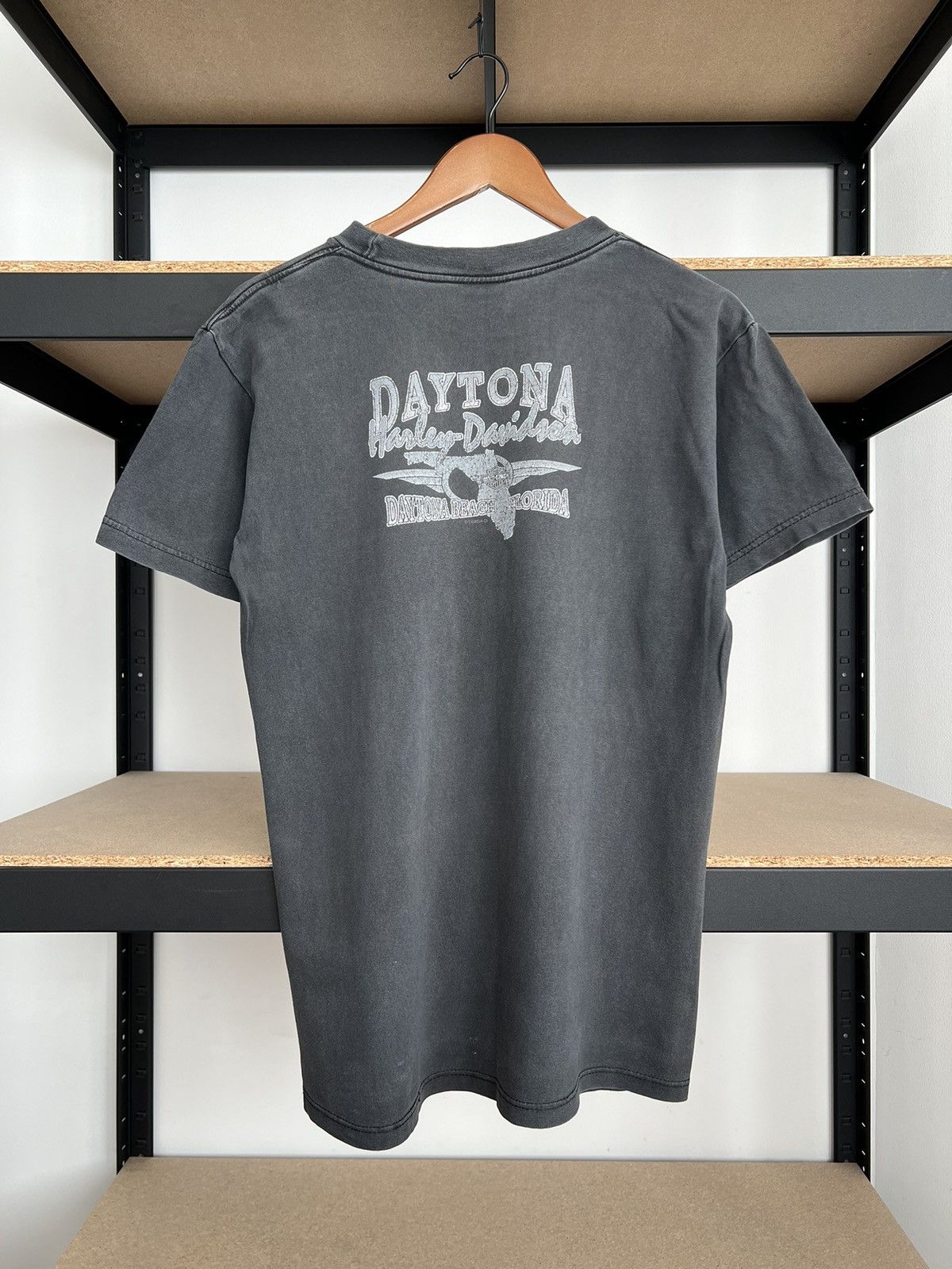 Harley Davidson Vintage 2001 Harley Davidson Fire Horse Flame Daytona Tshirt Size US M / EU 48-50 / 2 - 2 Thumbnail