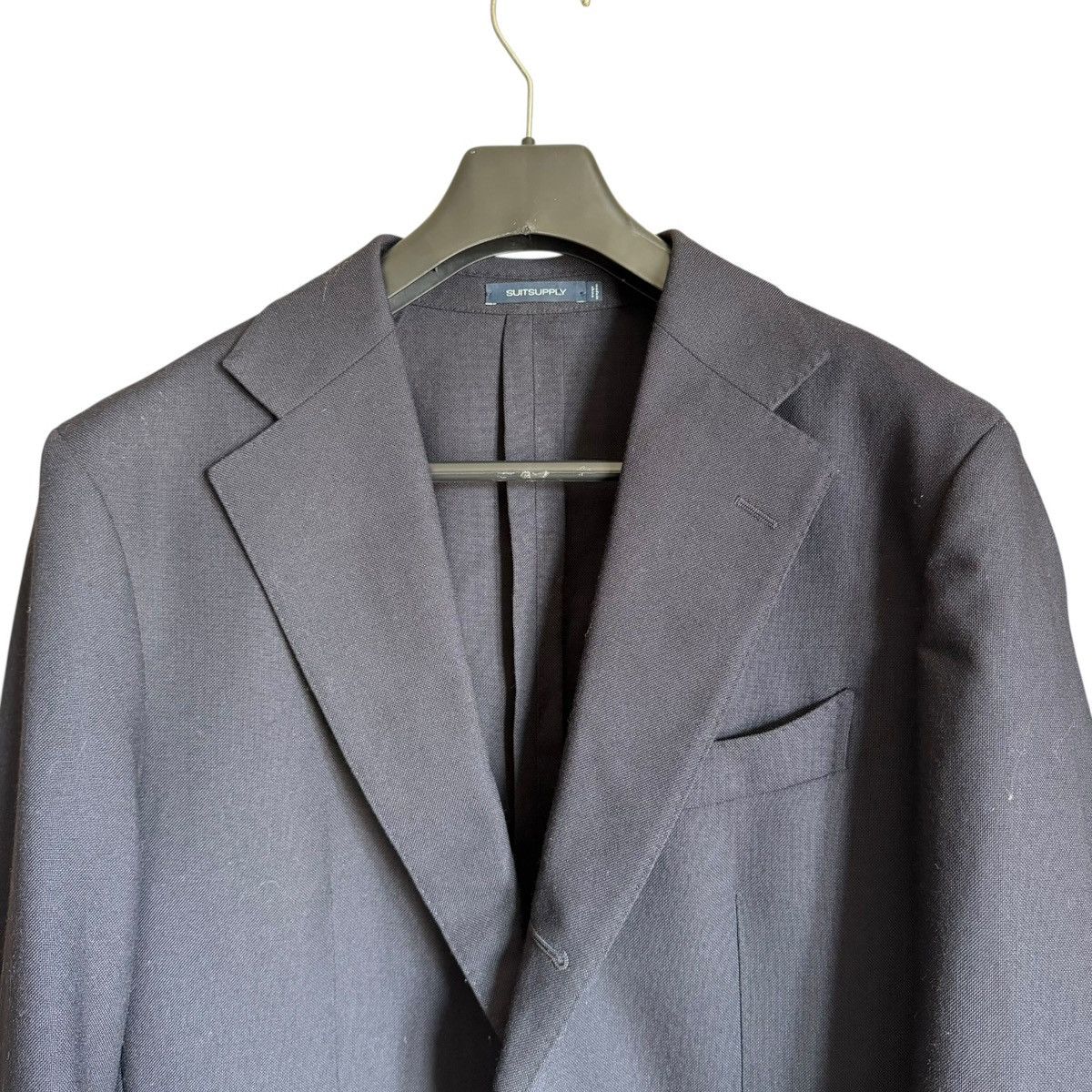 Suitsupply SuitSupply Havana Jetted Unlined Wool Blazer 44S Black Rogna Size 44S - 3 Thumbnail