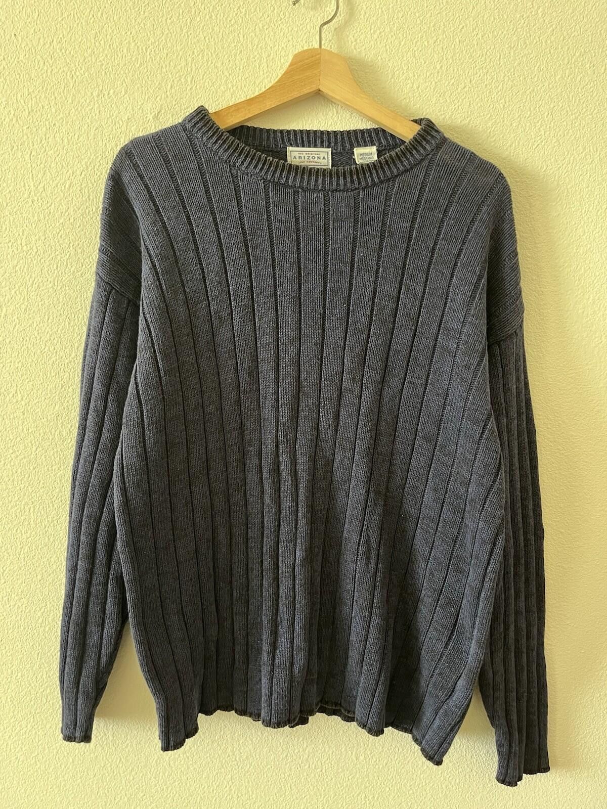 Other Vintage Arizona Jean Co Blue Ribbed Crewneck Sweater M Size US M / EU 48-50 / 2 - 1 Thumbnail