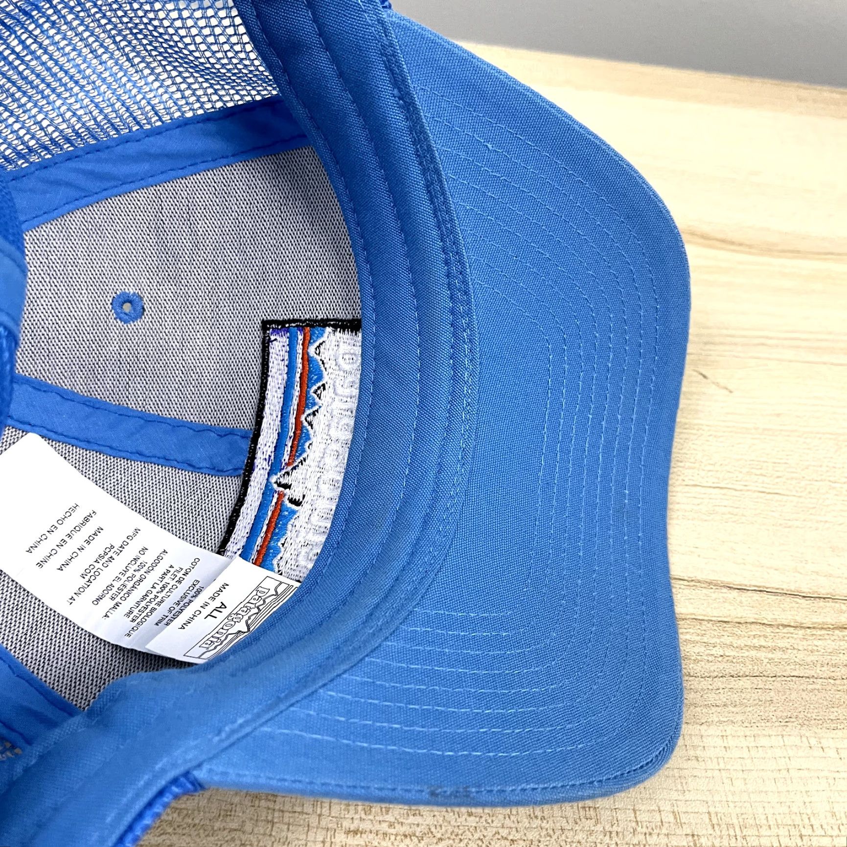 Patagonia PATAGONIA Hat Unisex OSFA Blue Fishing Hiking Embroidered Box Logo Snapback Size ONE SIZE - 7 Thumbnail