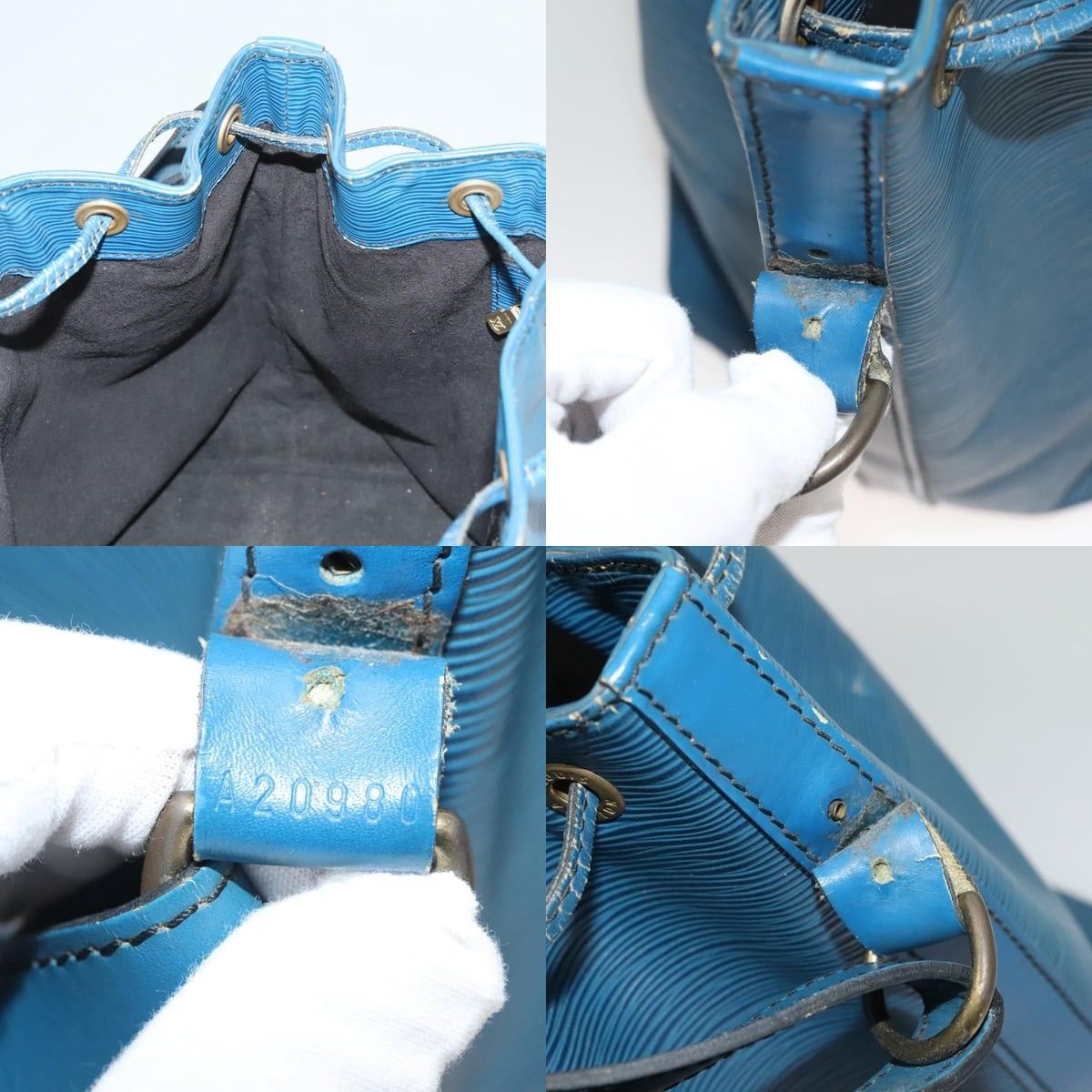 Louis Vuitton LOUIS VUITTON Epi Petit Noe Shoulder Bag Blue M44105 Size ONE SIZE - 12 Thumbnail