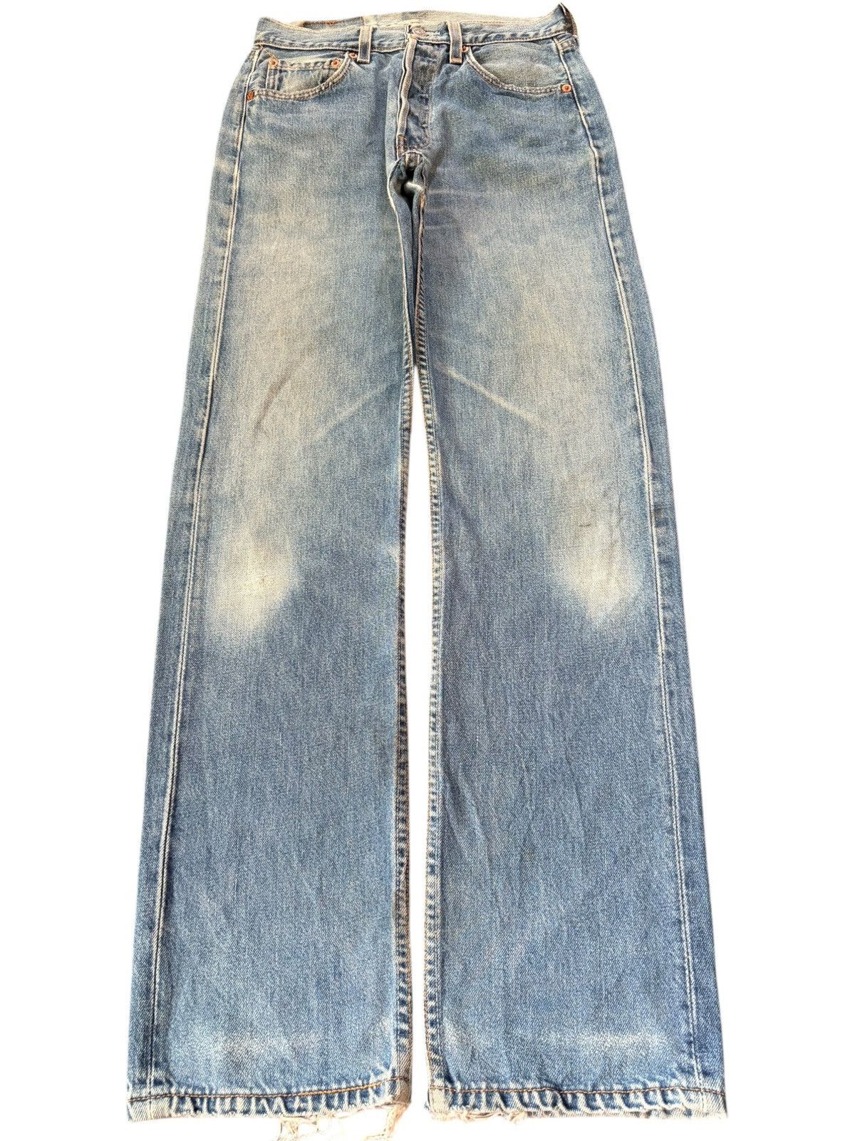 Levi's Vintage 90s Levis 501 Faded Wash Distressed Jeans Size US 26 / EU 42 - 1 Thumbnail