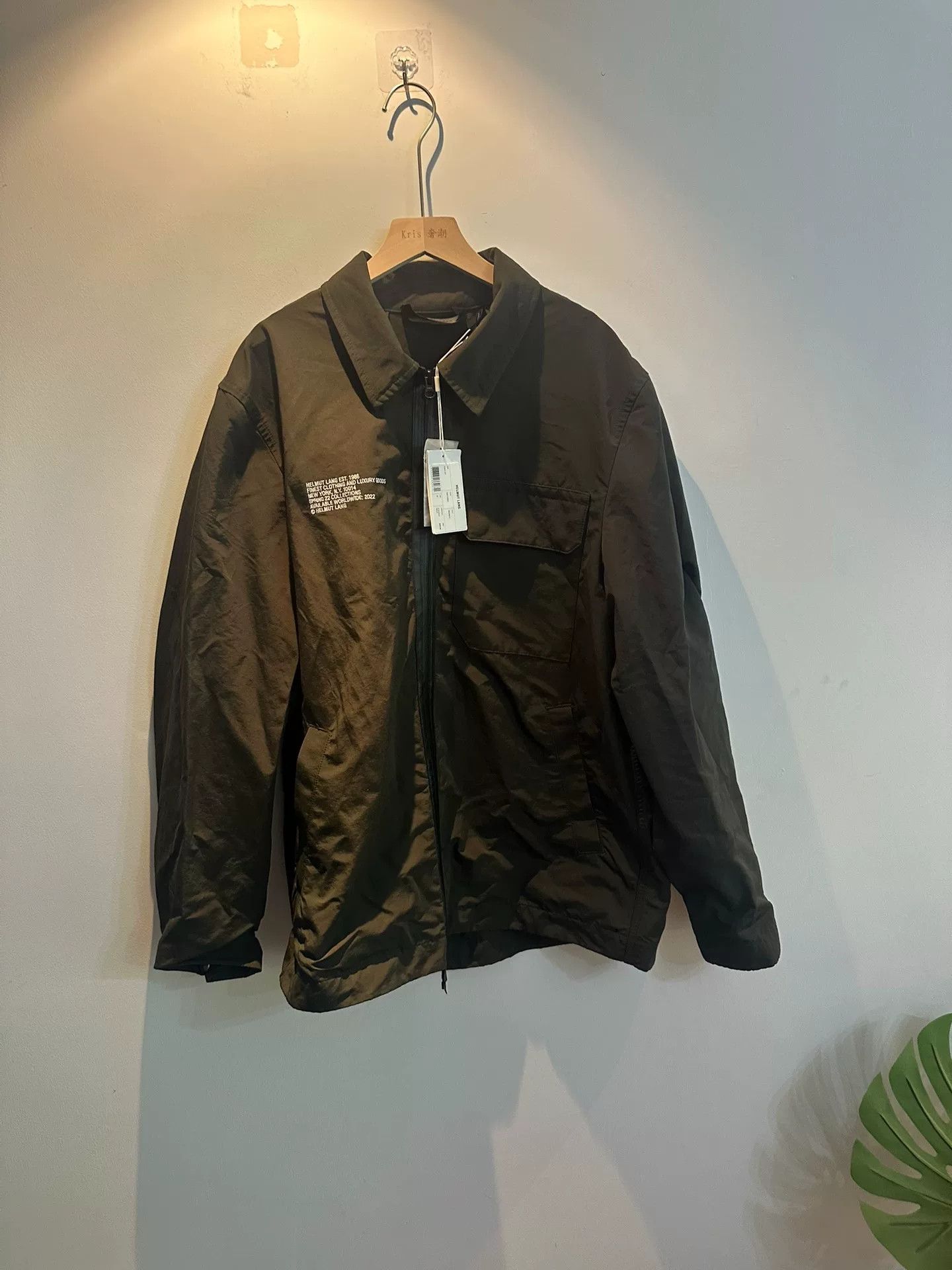 Helmut Lang Helmut Lang Olive Zip Jacket Size US M / EU 48-50 / 2 - 1 Thumbnail