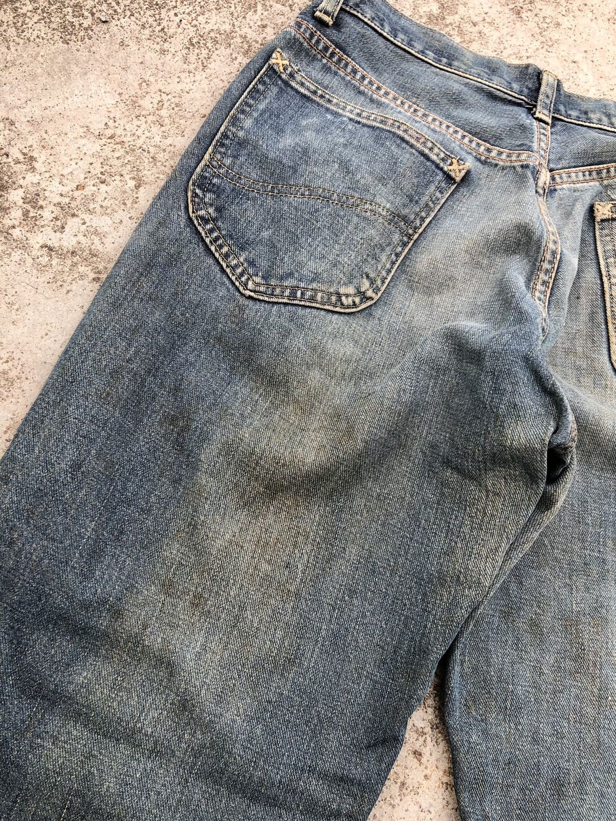 Lee WIDE LEG RUSTY BLUE VINTAGE SELVEDGE DENIM Size US 30 / EU 46 - 12 Thumbnail