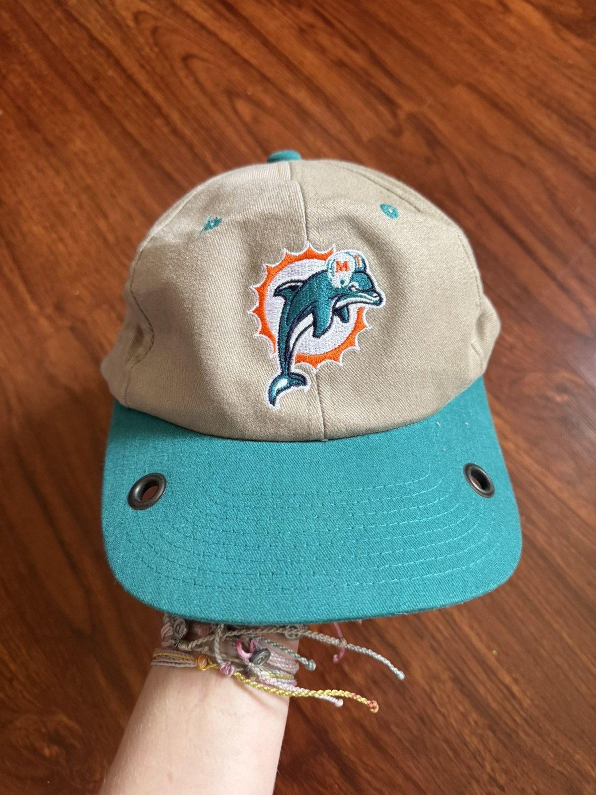 Vintage Vintage Miami Dolphins NFL Radio Hat Size ONE SIZE - 1 Thumbnail
