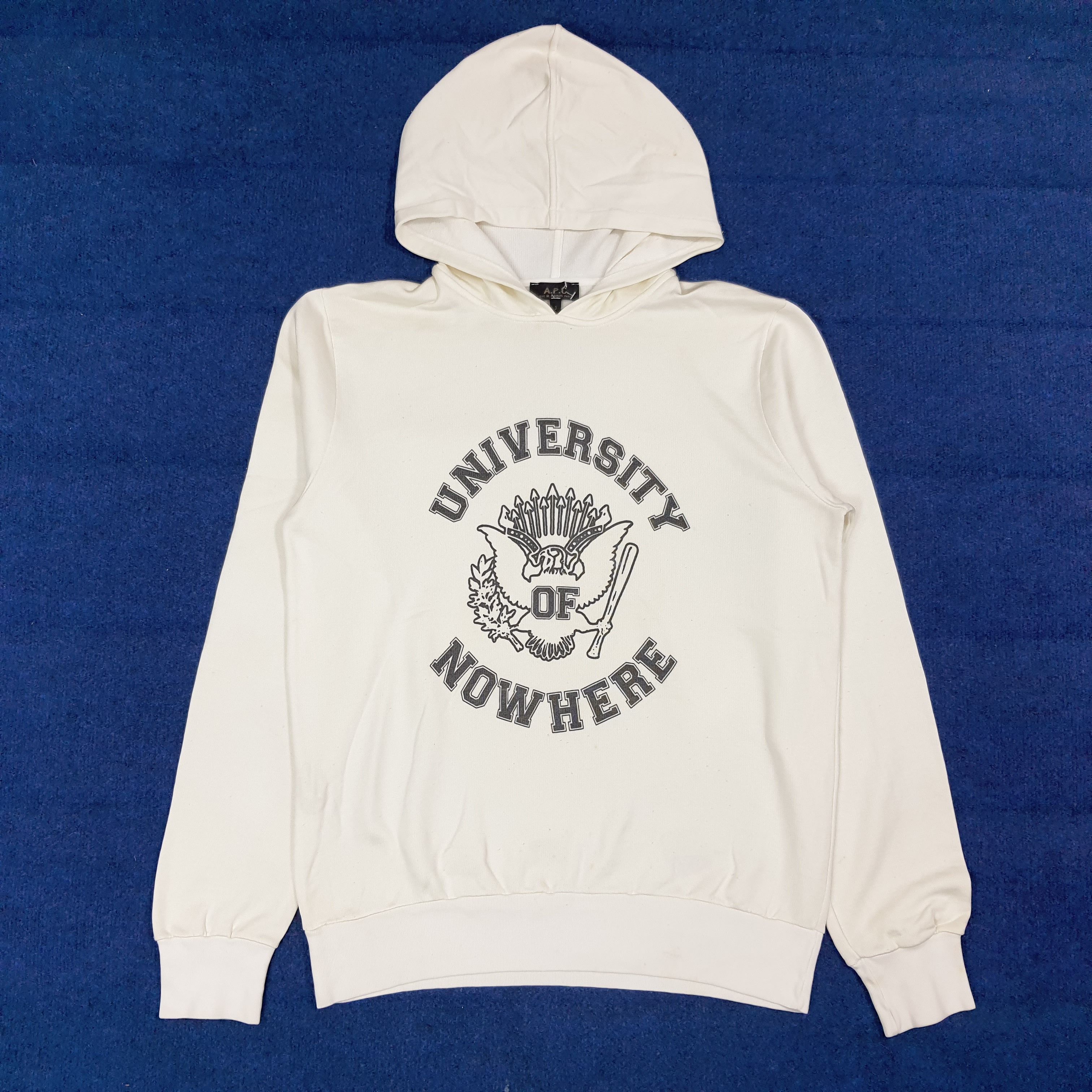A.P.C. Vintage A.P.C. Paris University of Nowhere Hoodie C277N1 Size US M / EU 48-50 / 2 - 1 Thumbnail