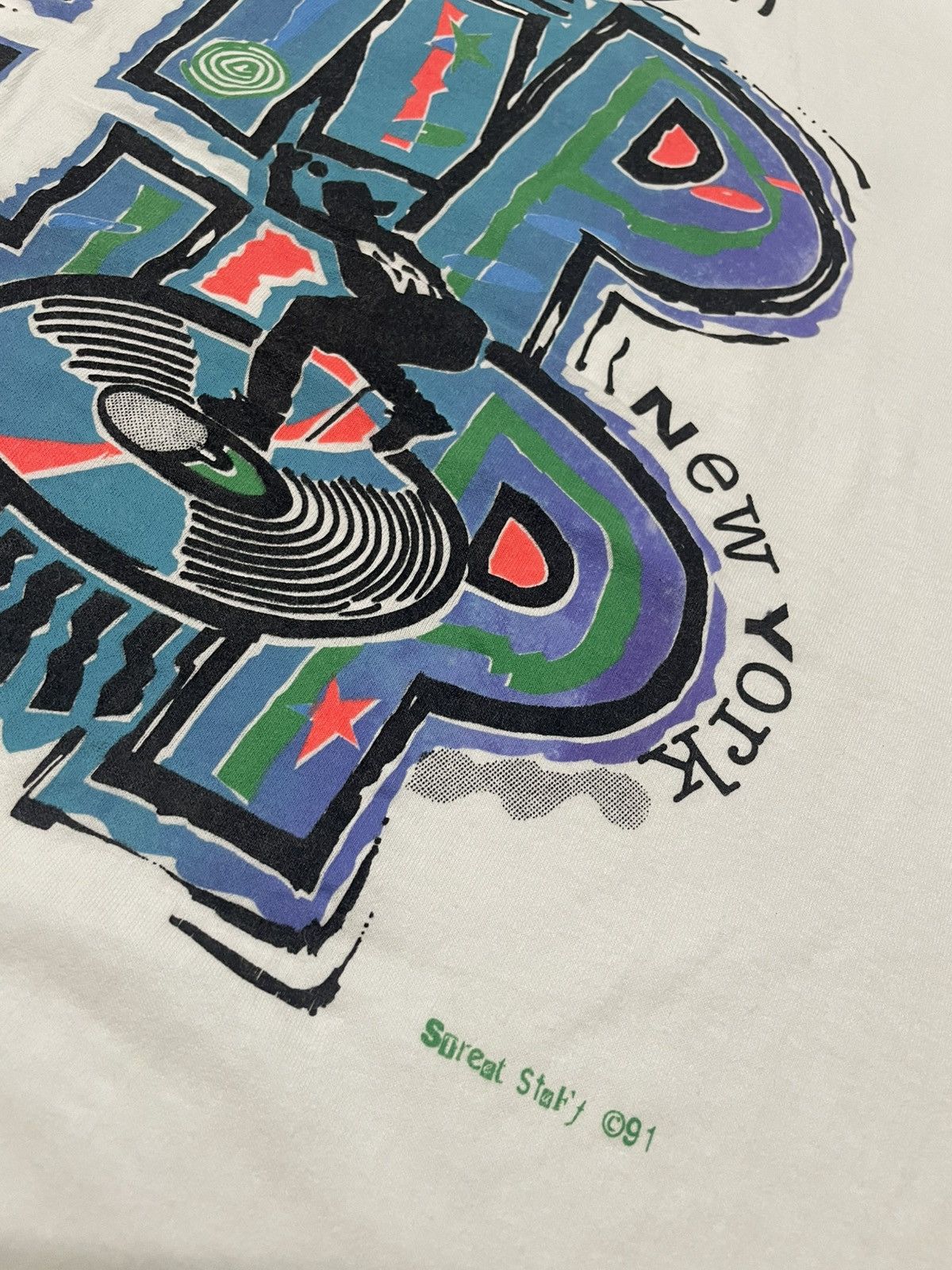 Product Of New York Vintage 90s HIP HOP New York by Street Stafy 90 Tshirt Size US L / EU 52-54 / 3 - 4 Thumbnail