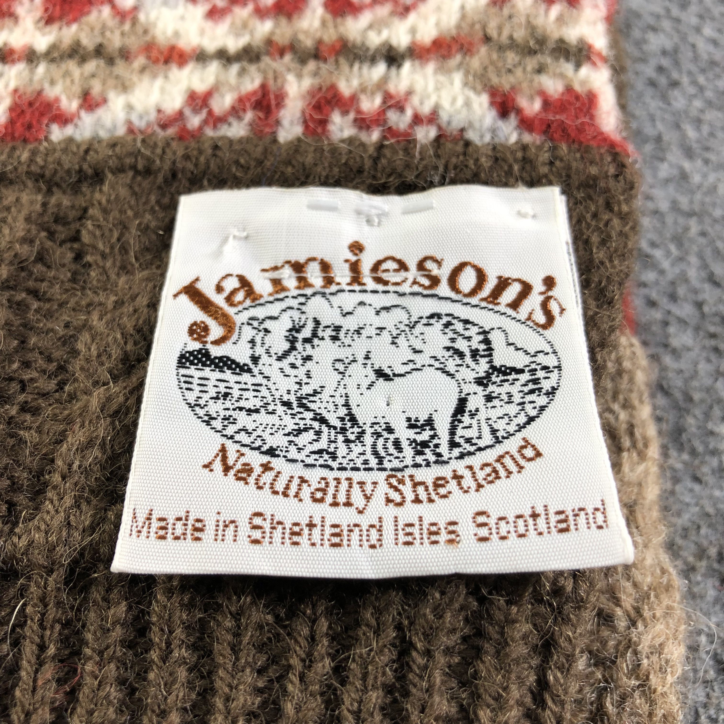 SHIPS Jamieson's Native Wool Scarf Muffler Neckwear V2139 Size ONE SIZE - 4 Thumbnail