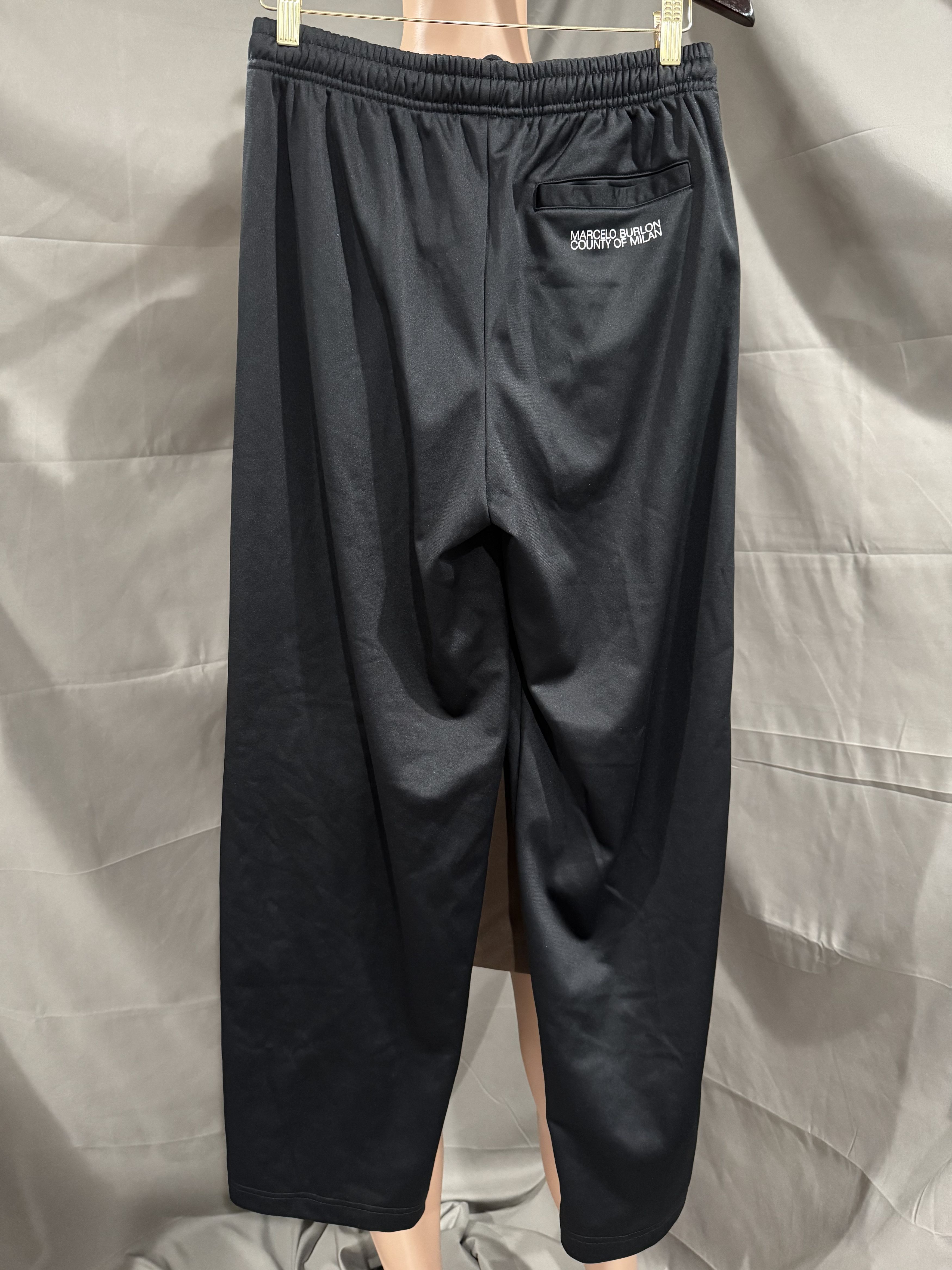 Marcelo Burlon Marcelo Burlon Straight Leg Track Pants size Medium Black Size US 32 / EU 48 - 7 Thumbnail