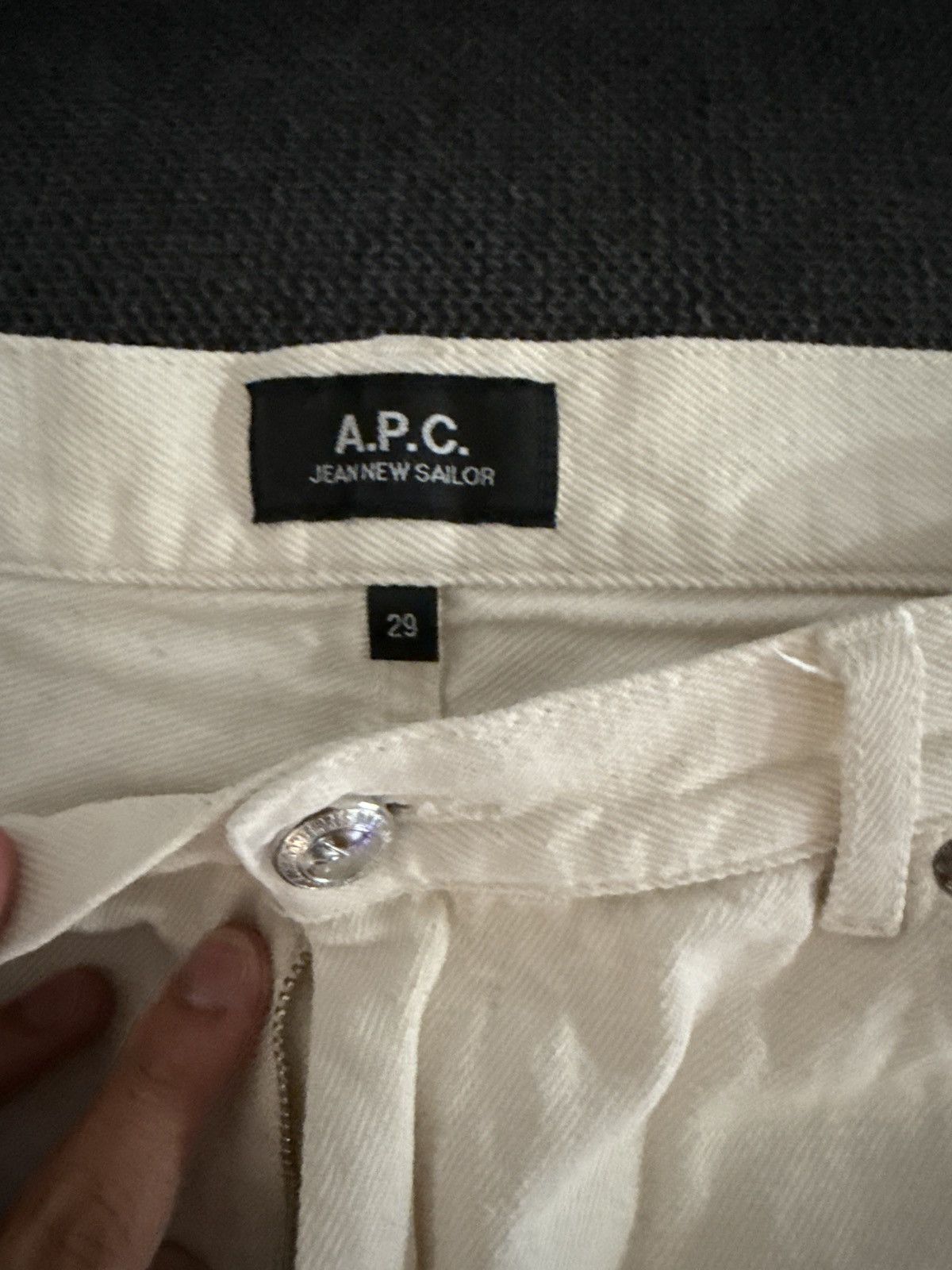 A.P.C. APC White Denim Size US 29 - 2 Thumbnail