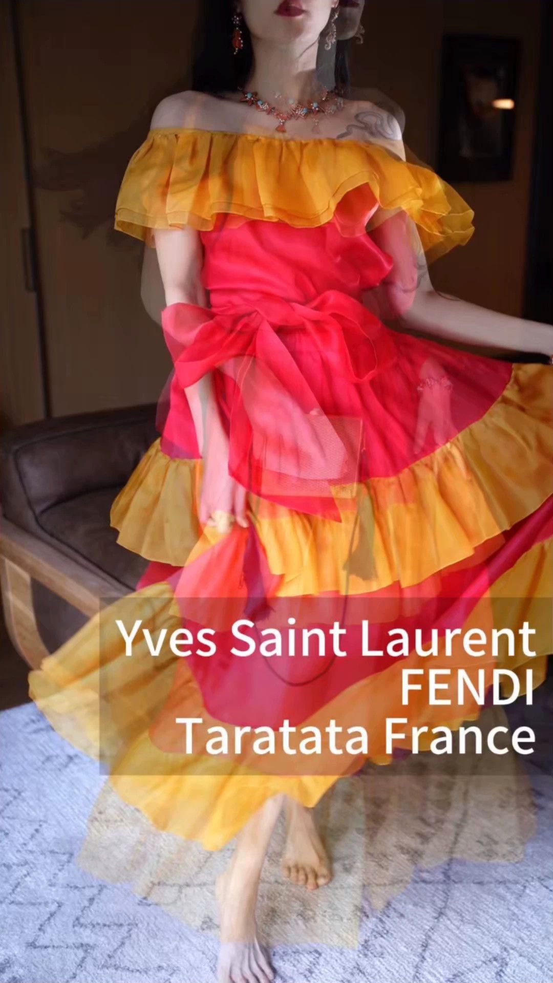 Yves Saint Laurent YSL 1980s Women's Silk Organza 3-Piece Unused Set S Size 26" / US 2 / IT 38 - 1 Thumbnail