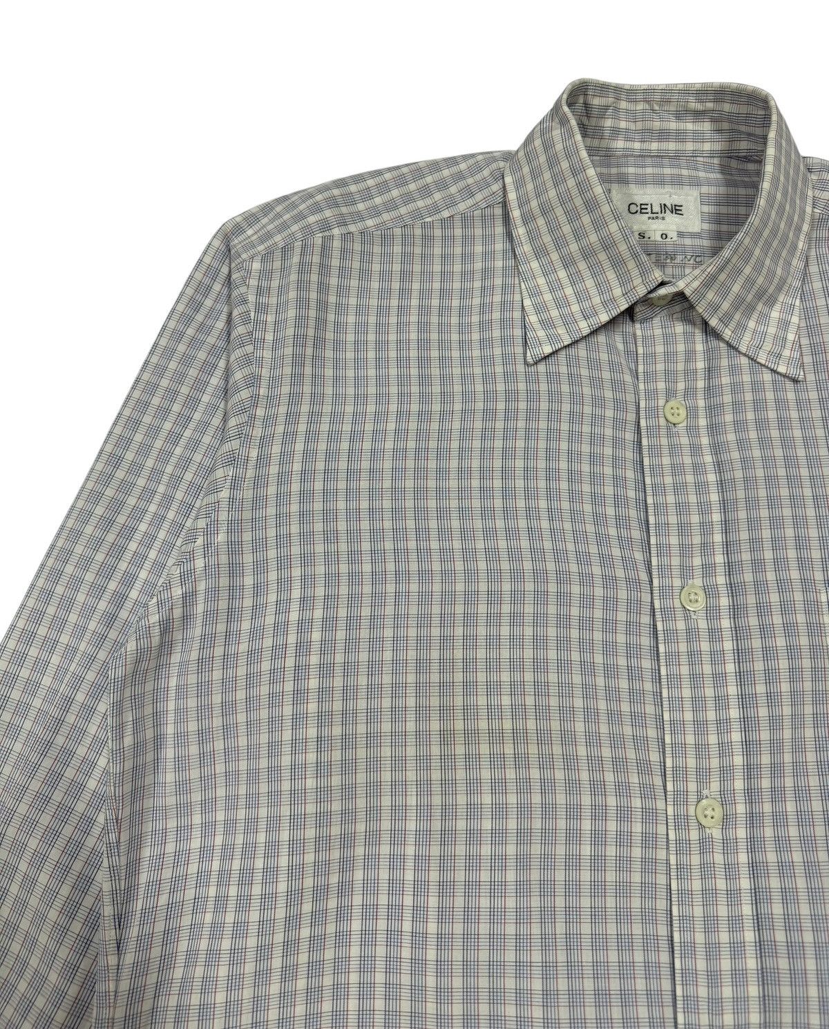 Celine Celine Paris Square Patterned Shirt Button Ups Size US M / EU 48-50 / 2 - 5 Thumbnail