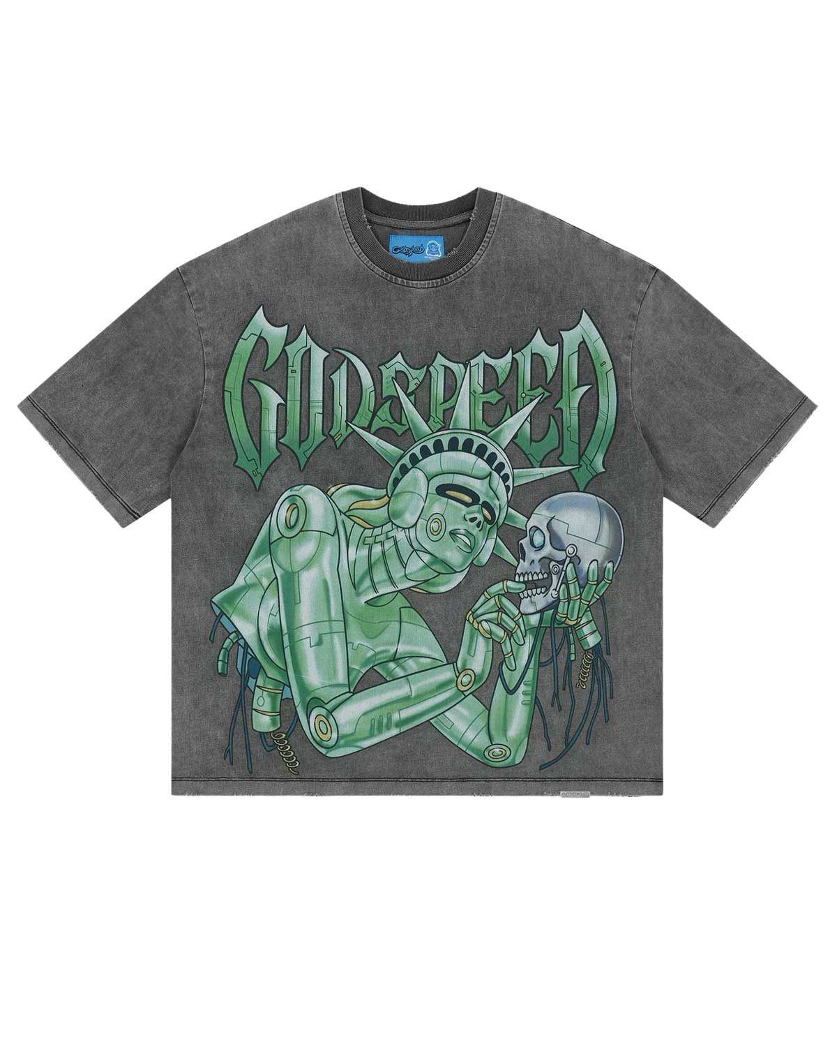 Godspeed Freedoms Protocol Tee Grey Size US M / EU 48-50 / 2 - 1 Thumbnail