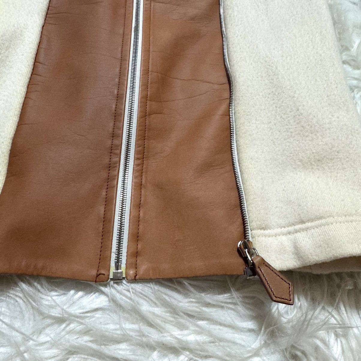 Hermes Hermes leather-switched 2-way size ZIP UP parka jacket 38 Size S / US 4 / IT 40 - 15 Thumbnail