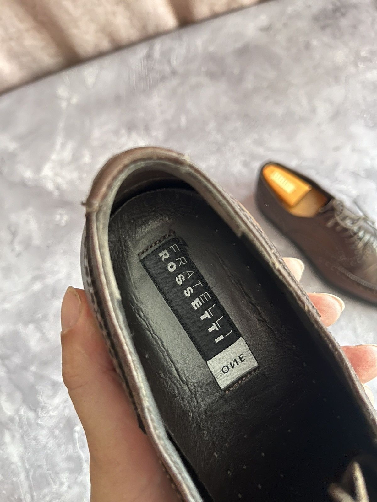 Fratelli Rossetti Fratelli Rossetti Mens Brown Leather Low Top Shoes Size 7 Size US 7 / EU 40 - 15 Thumbnail