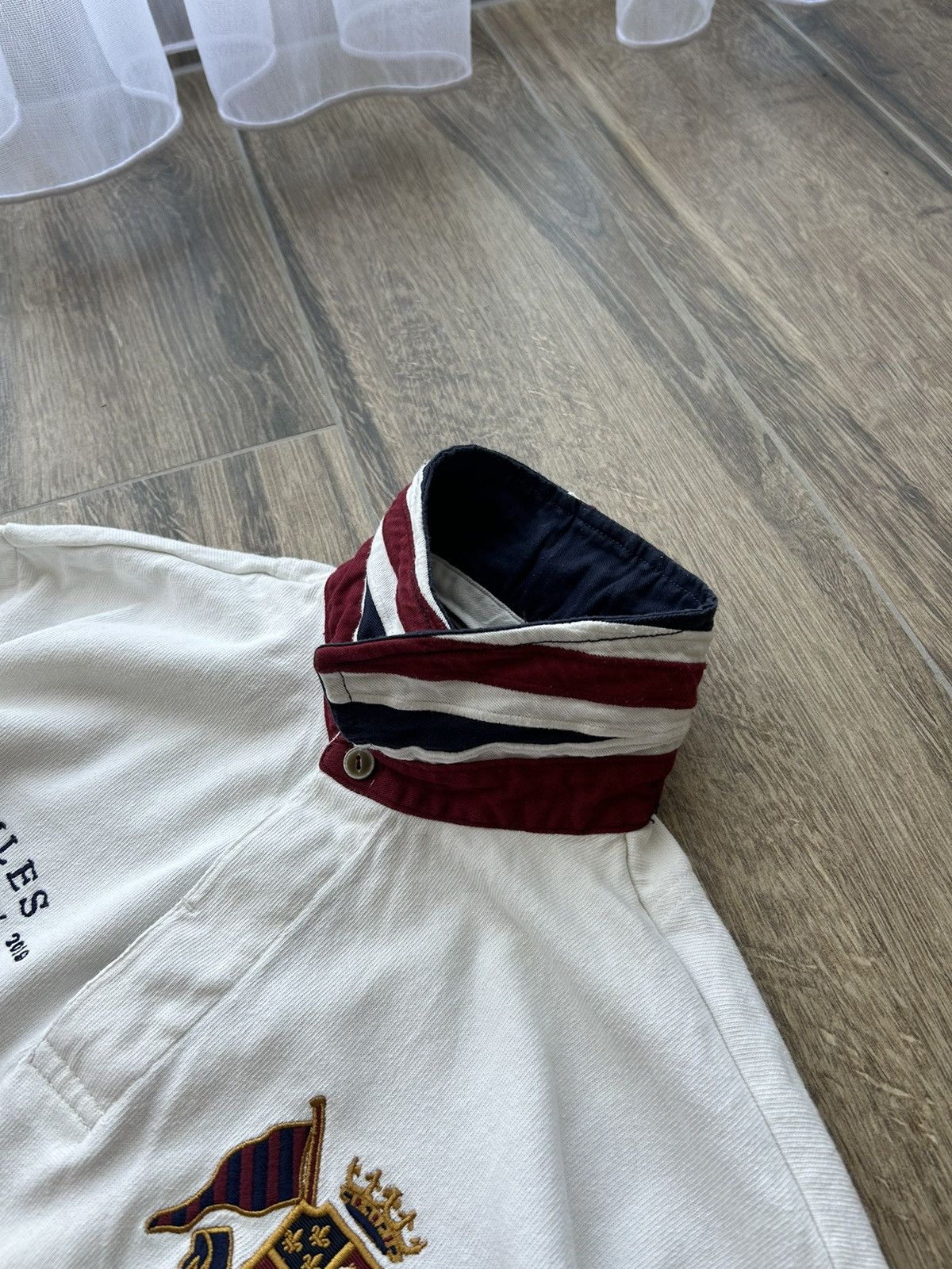 Rugby Ralph Lauren Vintage Joules Great Britain rugby league jersey white Size US L / EU 52-54 / 3 - 4 Thumbnail