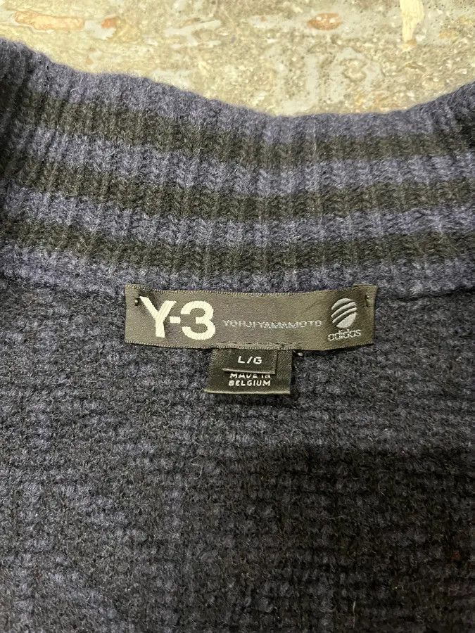 Vintage × Yohji Yamamoto Yohji Yamamoto Y3 Navy Full Zip Cardigan Size US M / EU 48-50 / 2 - 8 Thumbnail