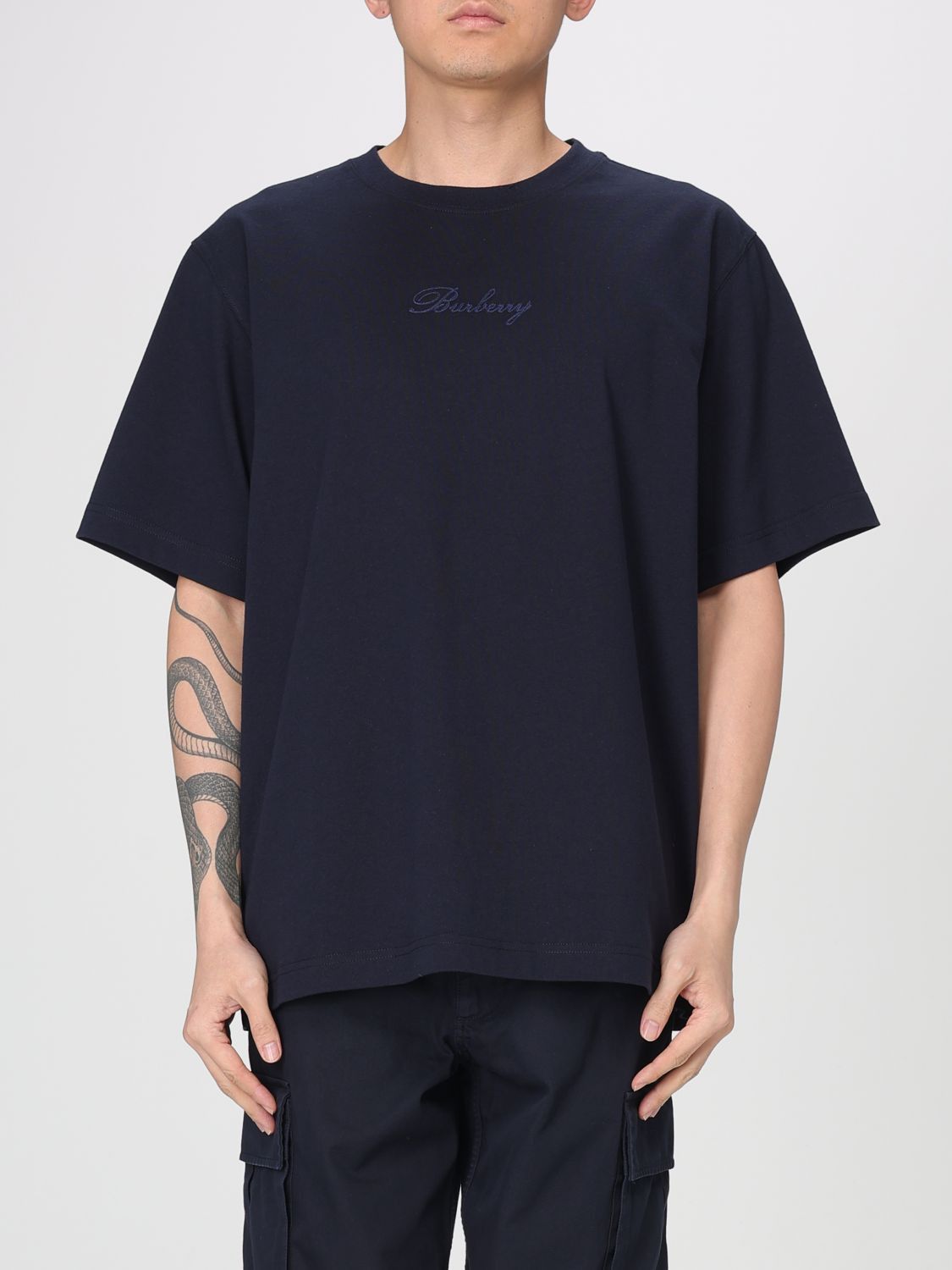 Burberry Burberry T-Shirt Men Blue Size US M / EU 48-50 / 2 - 1 Thumbnail